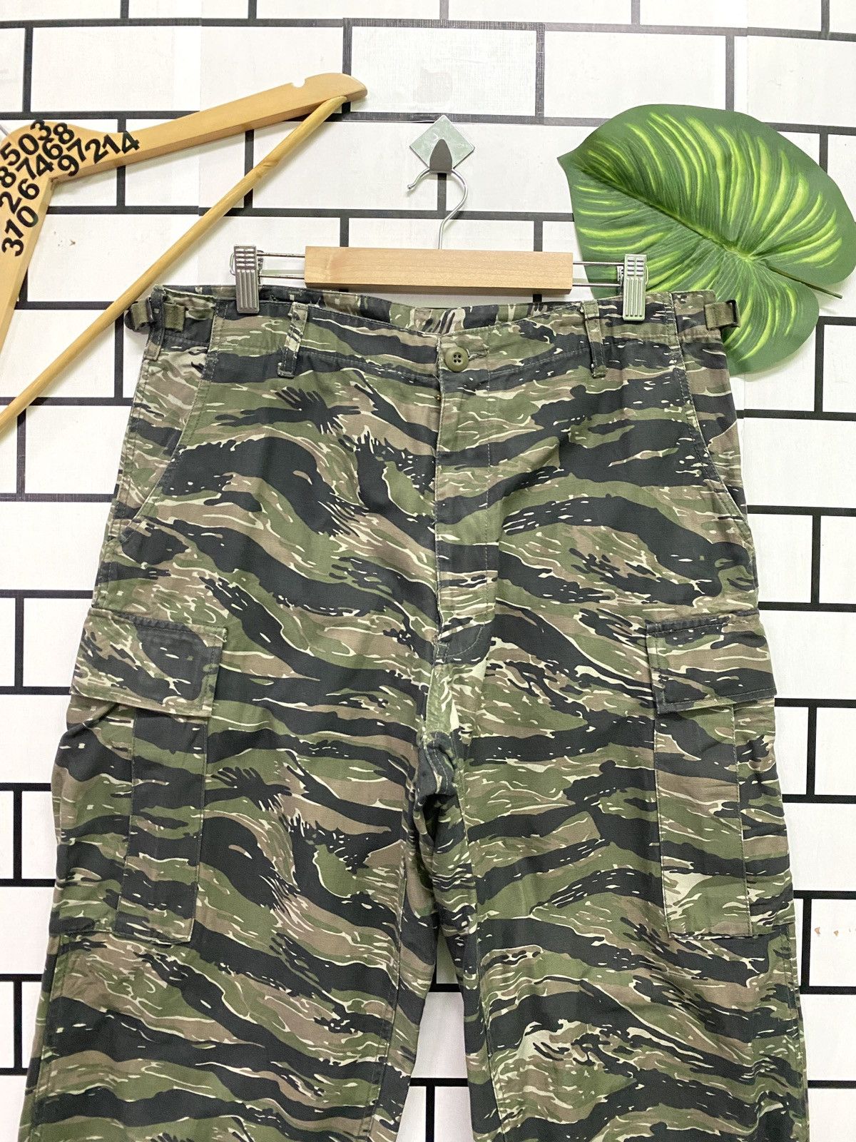 Vintage Vtg Army Cab Clothing Camo Military Tactical Cargo Pants Size US 33 - 3 Thumbnail