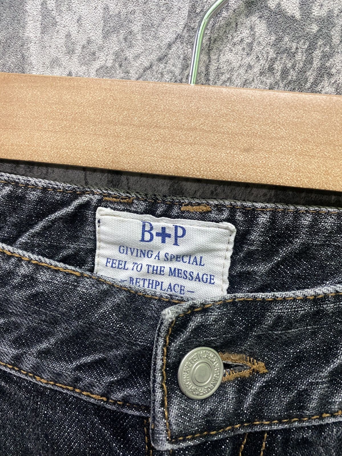 Designer × Japanese Brand BETHPLACE Reconstructed Jean and Corduroy Buckle Denim Size US 31 - 9 Thumbnail