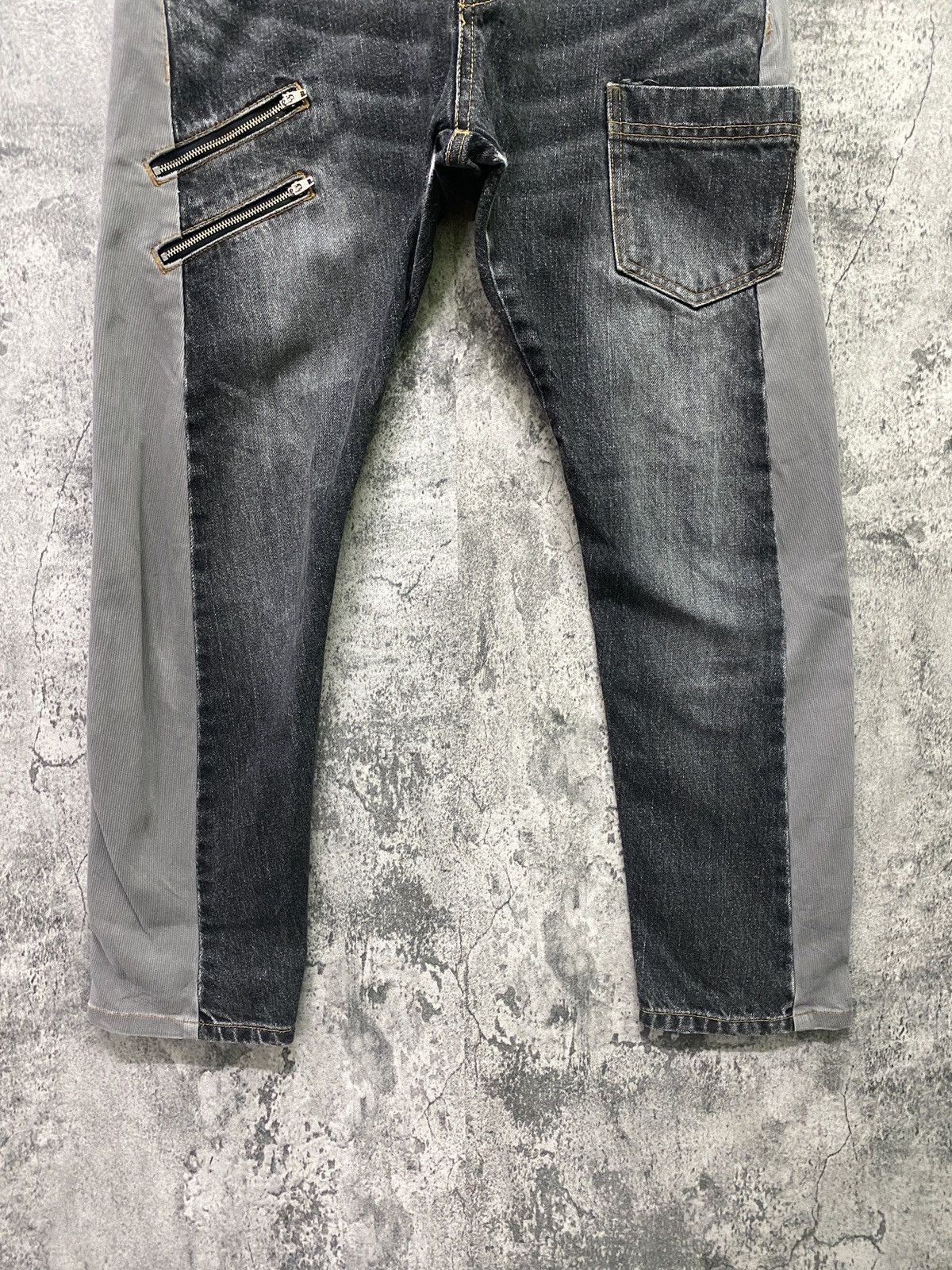 Designer × Japanese Brand BETHPLACE Reconstructed Jean and Corduroy Buckle Denim Size US 31 - 8 Thumbnail