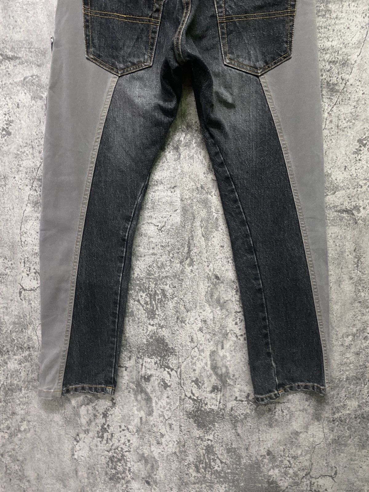 Designer × Japanese Brand BETHPLACE Reconstructed Jean and Corduroy Buckle Denim Size US 31 - 16 Thumbnail