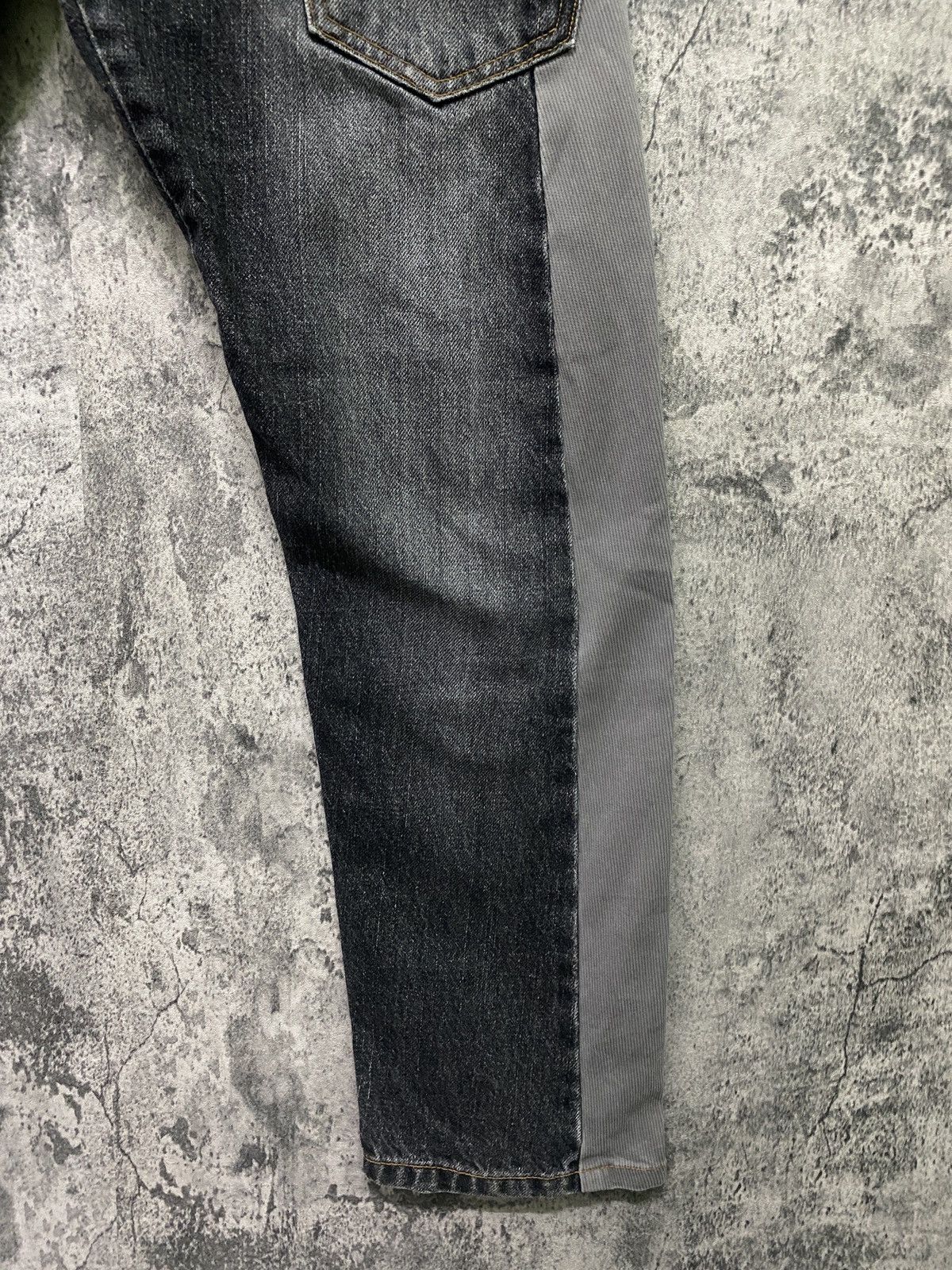 Designer × Japanese Brand BETHPLACE Reconstructed Jean and Corduroy Buckle Denim Size US 31 - 6 Thumbnail