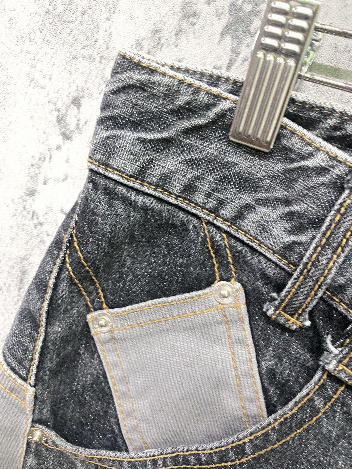 Designer × Japanese Brand BETHPLACE Reconstructed Jean and Corduroy Buckle Denim Size US 31 - 10 Thumbnail