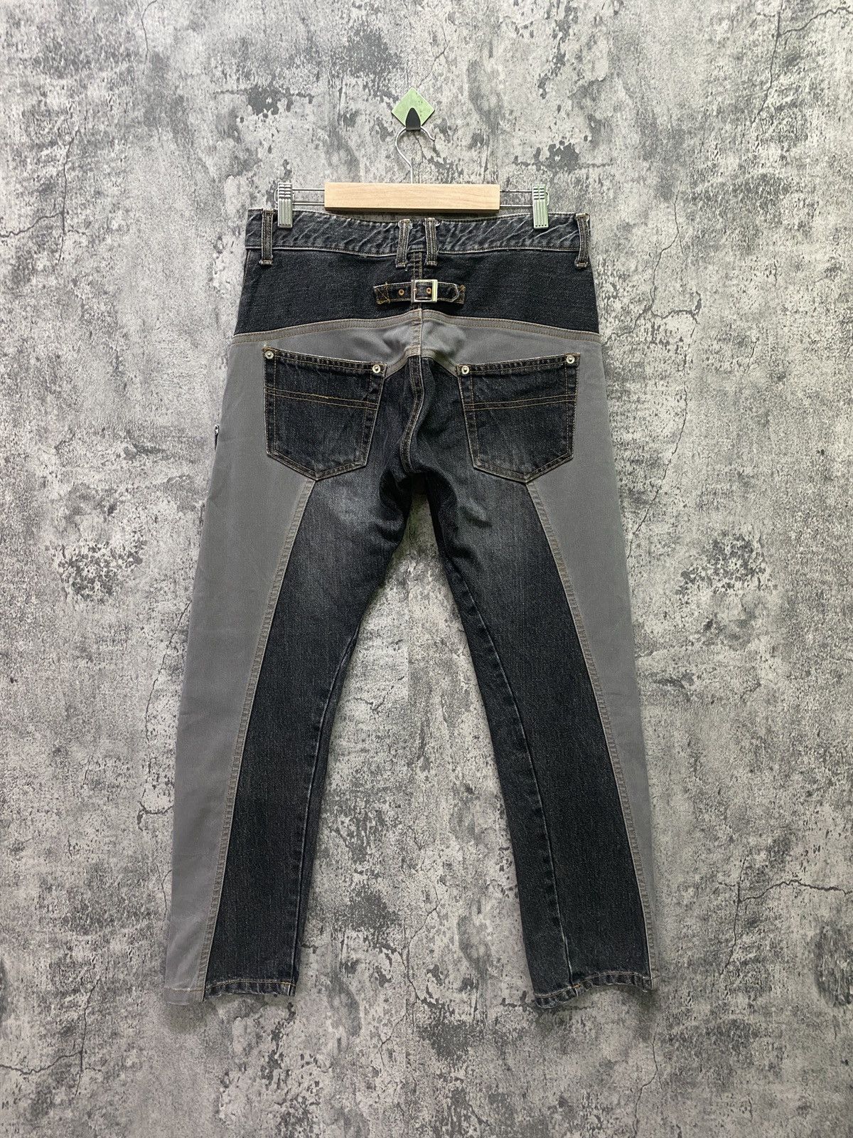Designer × Japanese Brand BETHPLACE Reconstructed Jean and Corduroy Buckle Denim Size US 31 - 2 Thumbnail