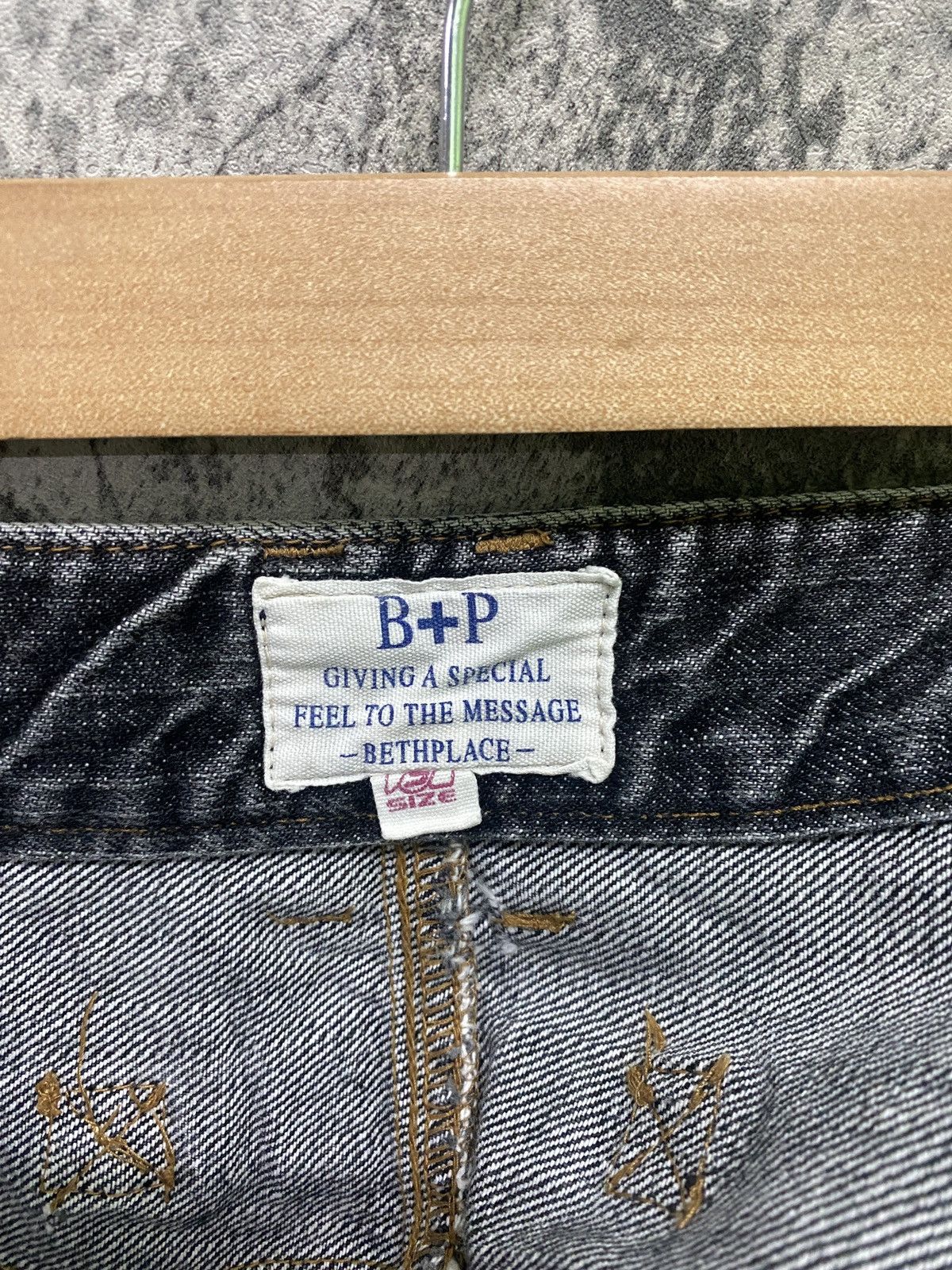 Designer × Japanese Brand BETHPLACE Reconstructed Jean and Corduroy Buckle Denim Size US 31 - 18 Thumbnail