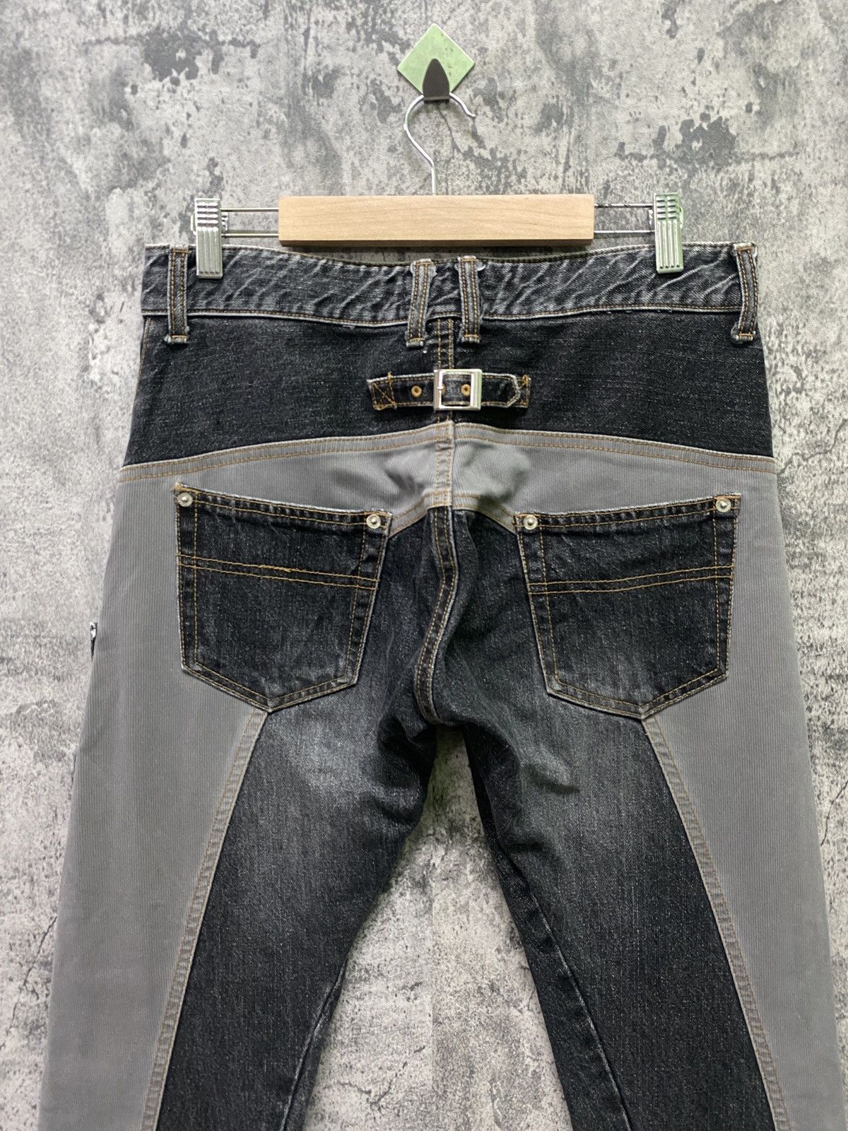 Designer × Japanese Brand BETHPLACE Reconstructed Jean and Corduroy Buckle Denim Size US 31 - 11 Thumbnail