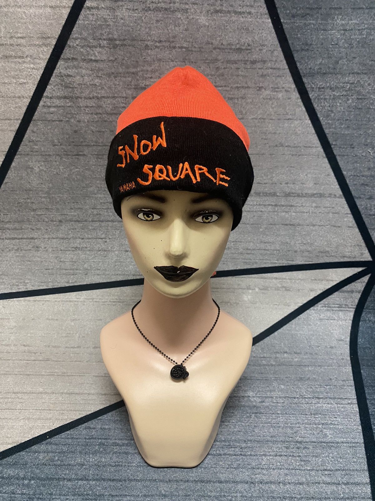 Japanese Brand × Yamaha Yamaha Snow Square Embroidered Beanie Hat Size ONE SIZE - 2 Thumbnail