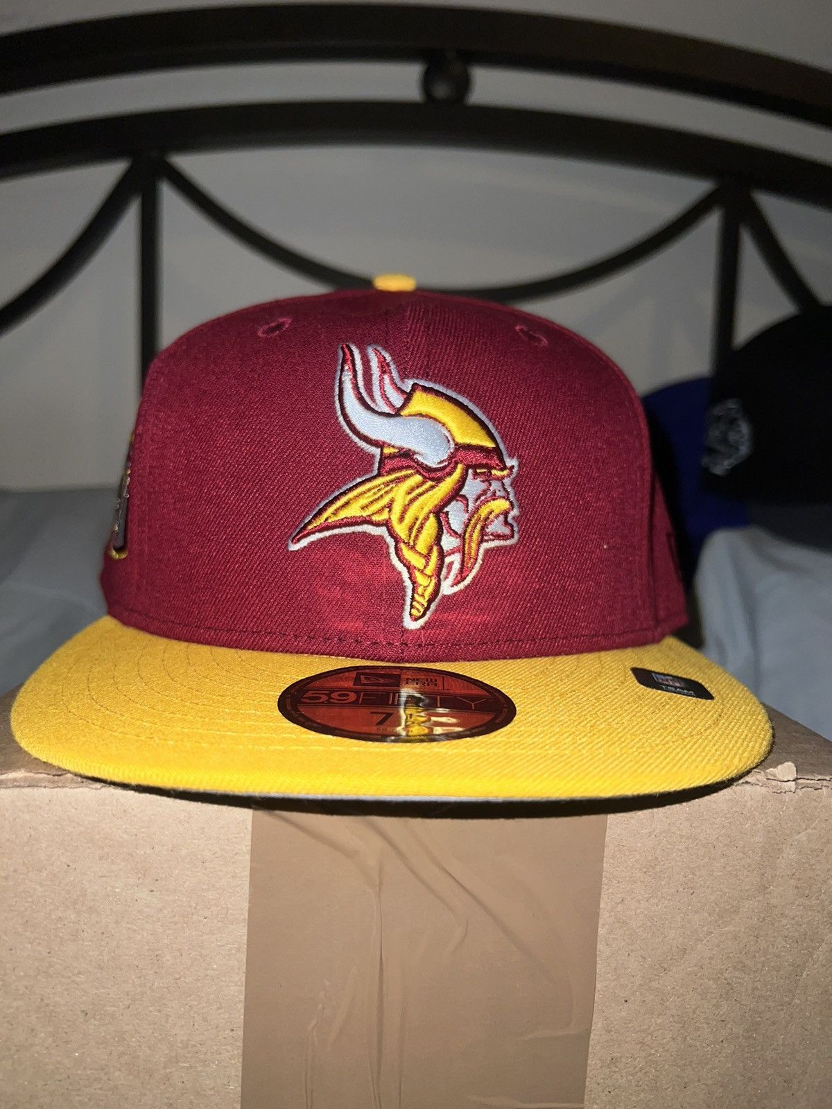 Hat Club College x NFL color mash Minnesota Vikings Sz 7 1/2
