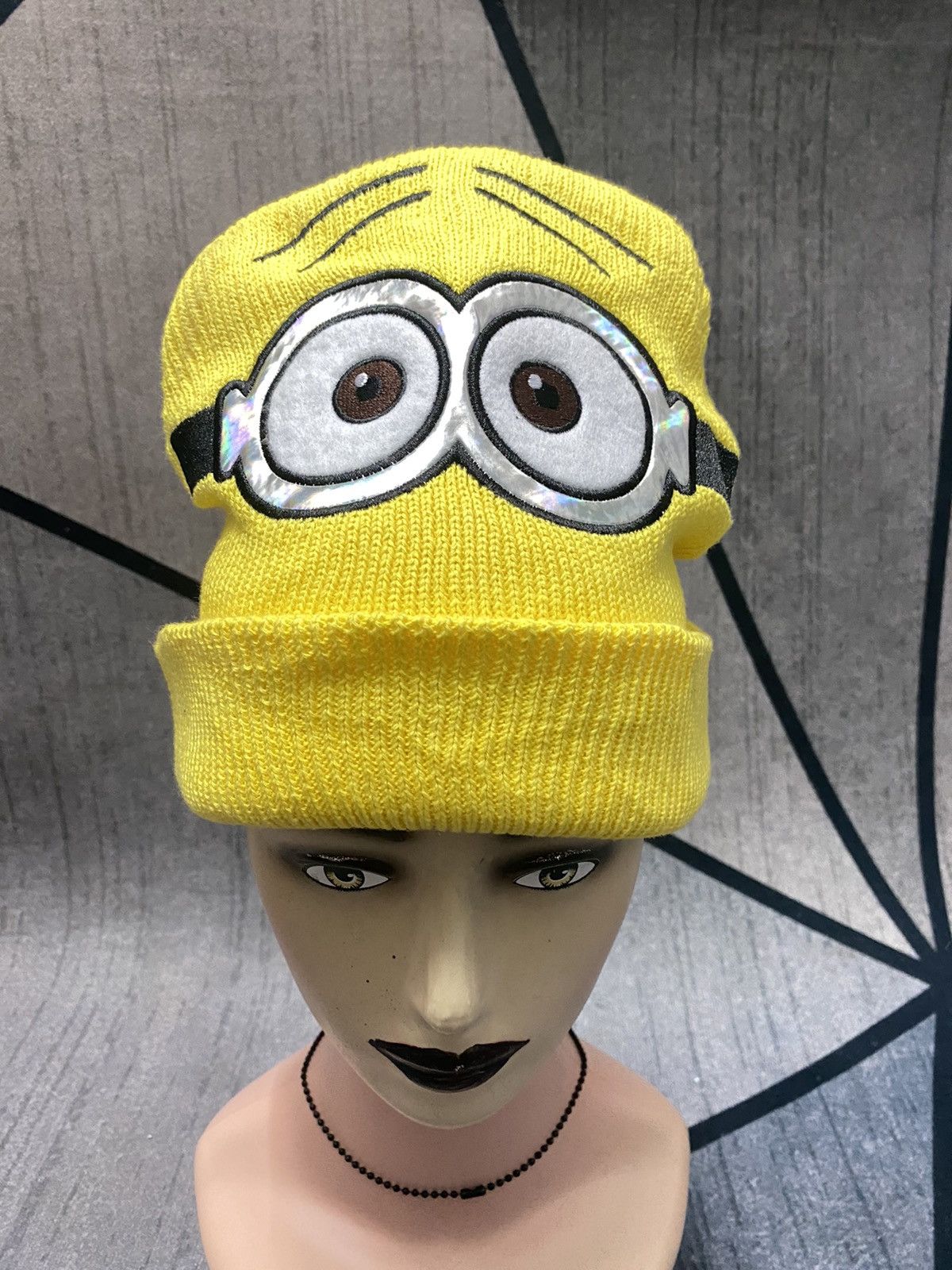 image of Universal Studios x Winter Session Despicable Me Film Banana Characters Nice Design Beanie Hat in Y