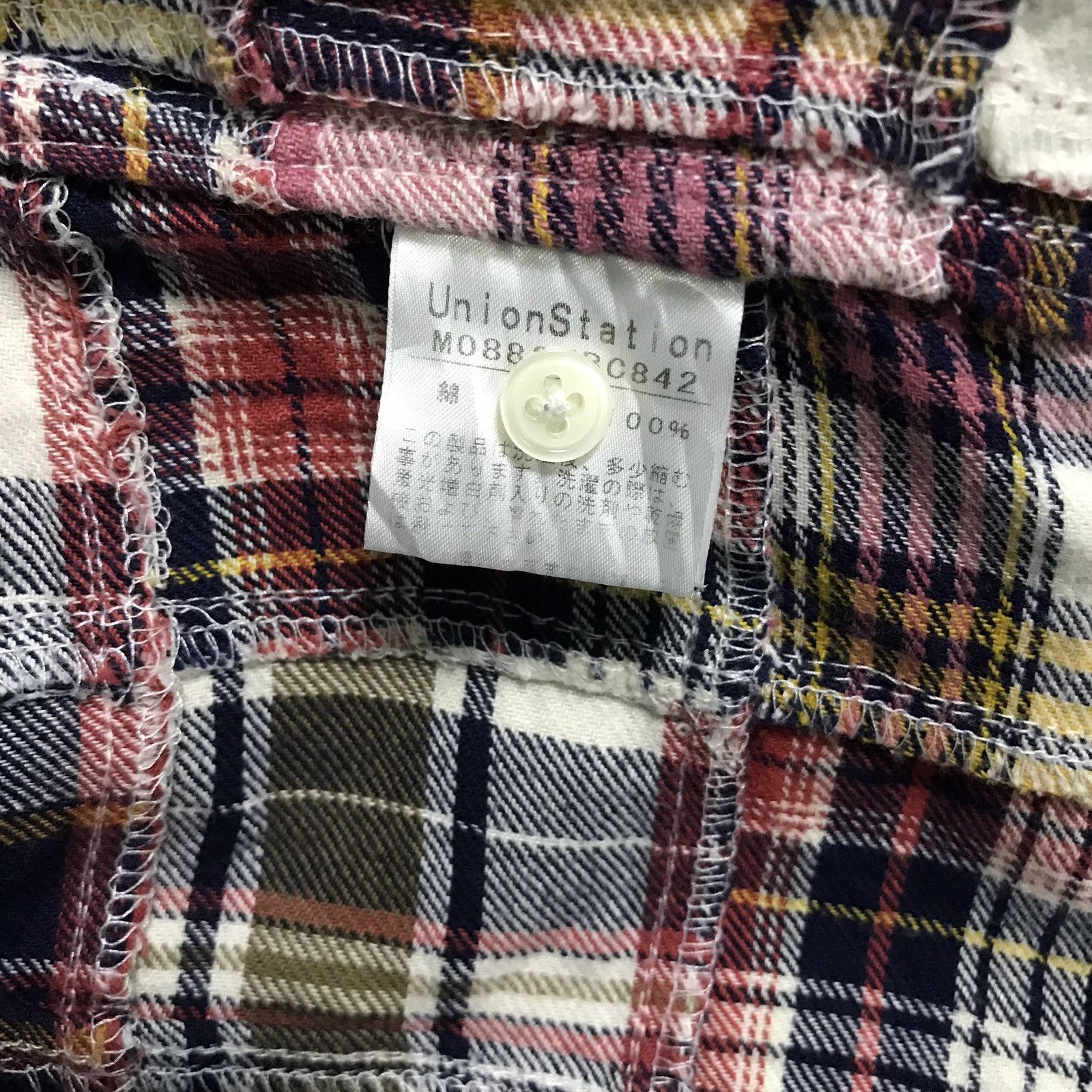 Japanese Brand Japanese Brand Union Station UStn Patchwork Flannel Shirt Size US M / EU 48-50 / 2 - 6 Thumbnail