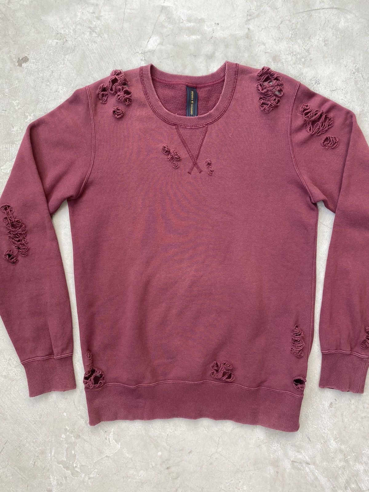 Maison MIHARA YASUHIRO Miharayasuhiro Distressed Damaged Crewneck Size US M / EU 48-50 / 2 - 3 Thumbnail
