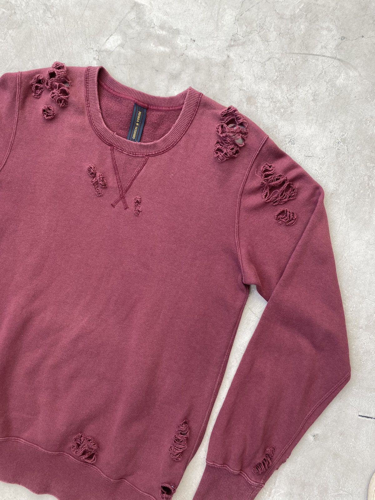 Maison MIHARA YASUHIRO Miharayasuhiro Distressed Damaged Crewneck Size US M / EU 48-50 / 2 - 4 Thumbnail