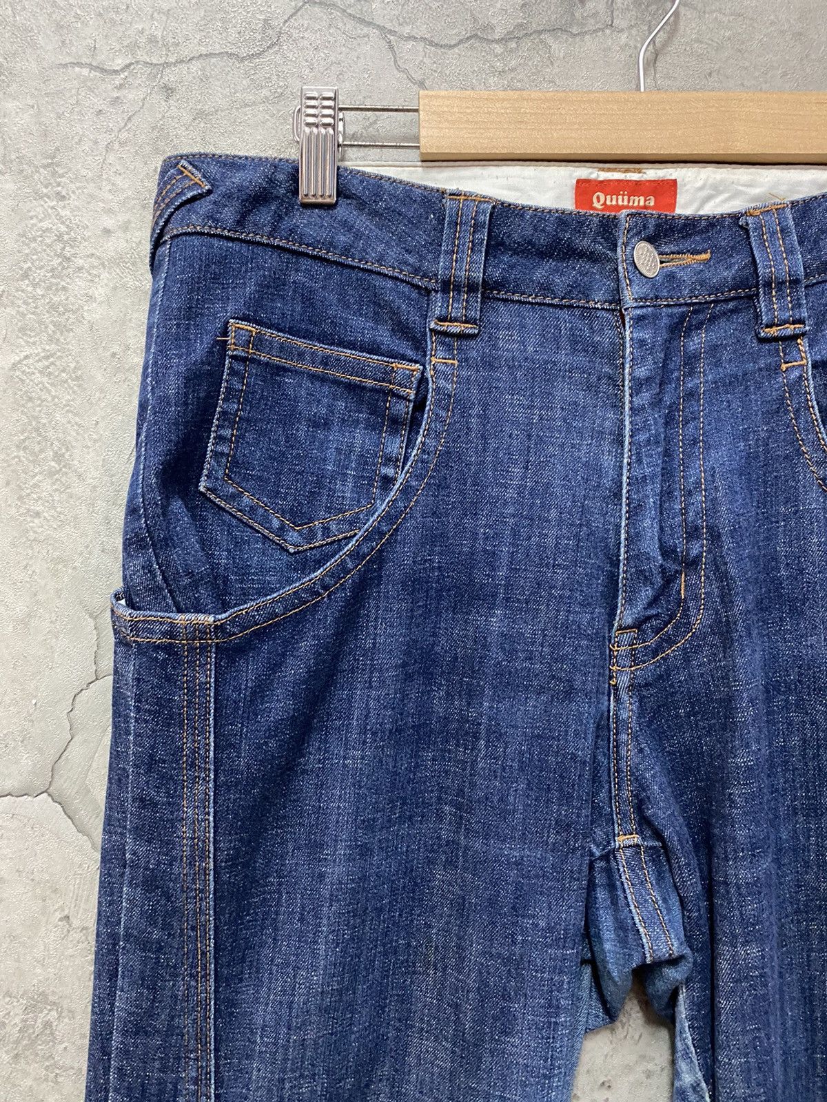 Designer × Japanese Brand Vintage Qumma japan Reconstructed Skinny Baggy Denim Size US 32 / EU 48 - 6 Thumbnail