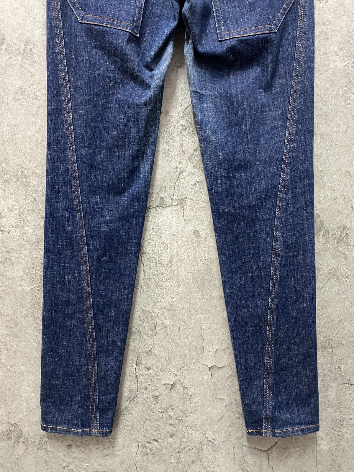 Designer × Japanese Brand Vintage Qumma japan Reconstructed Skinny Baggy Denim Size US 32 / EU 48 - 11 Thumbnail
