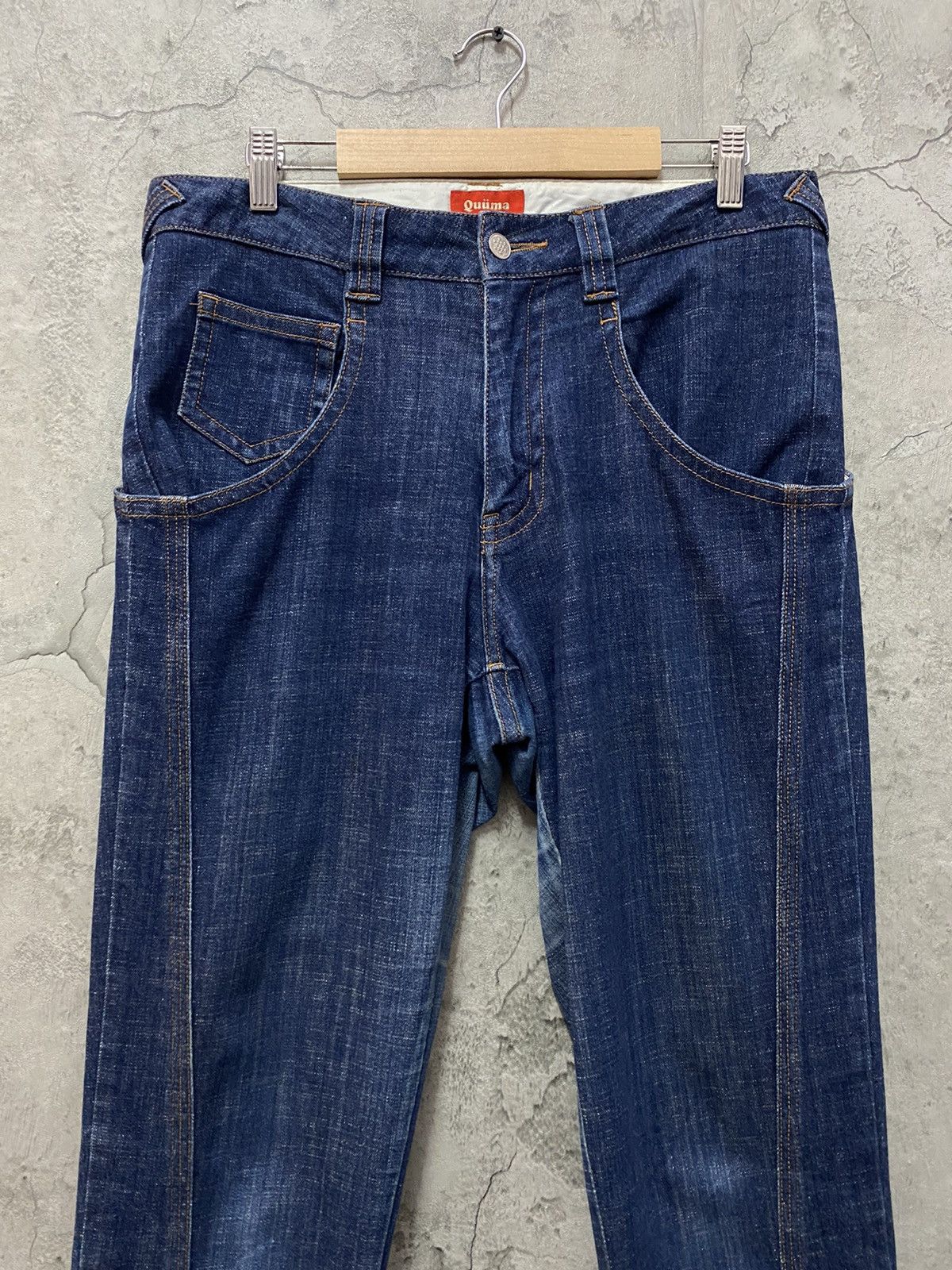 Designer × Japanese Brand Vintage Qumma japan Reconstructed Skinny Baggy Denim Size US 32 / EU 48 - 4 Thumbnail