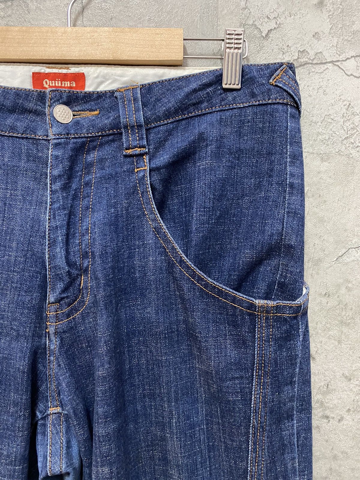 Designer × Japanese Brand Vintage Qumma japan Reconstructed Skinny Baggy Denim Size US 32 / EU 48 - 8 Thumbnail