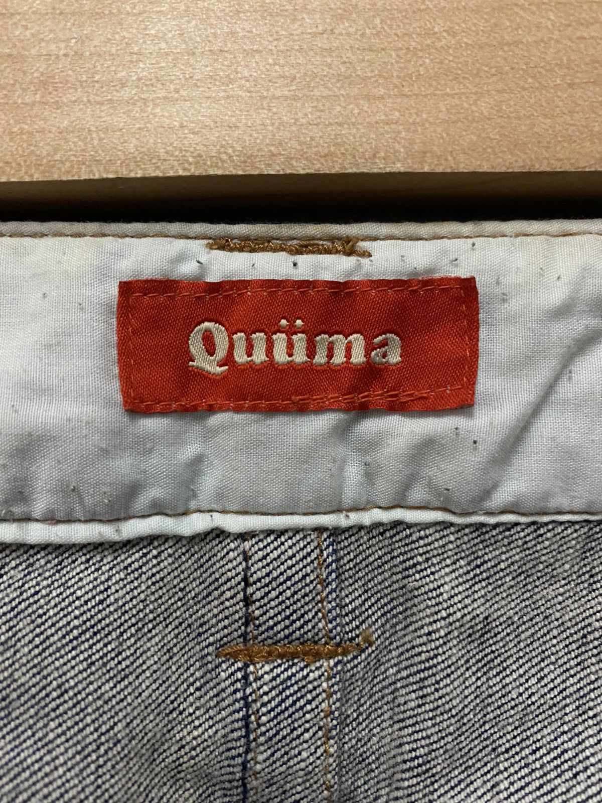 Designer × Japanese Brand Vintage Qumma japan Reconstructed Skinny Baggy Denim Size US 32 / EU 48 - 16 Thumbnail