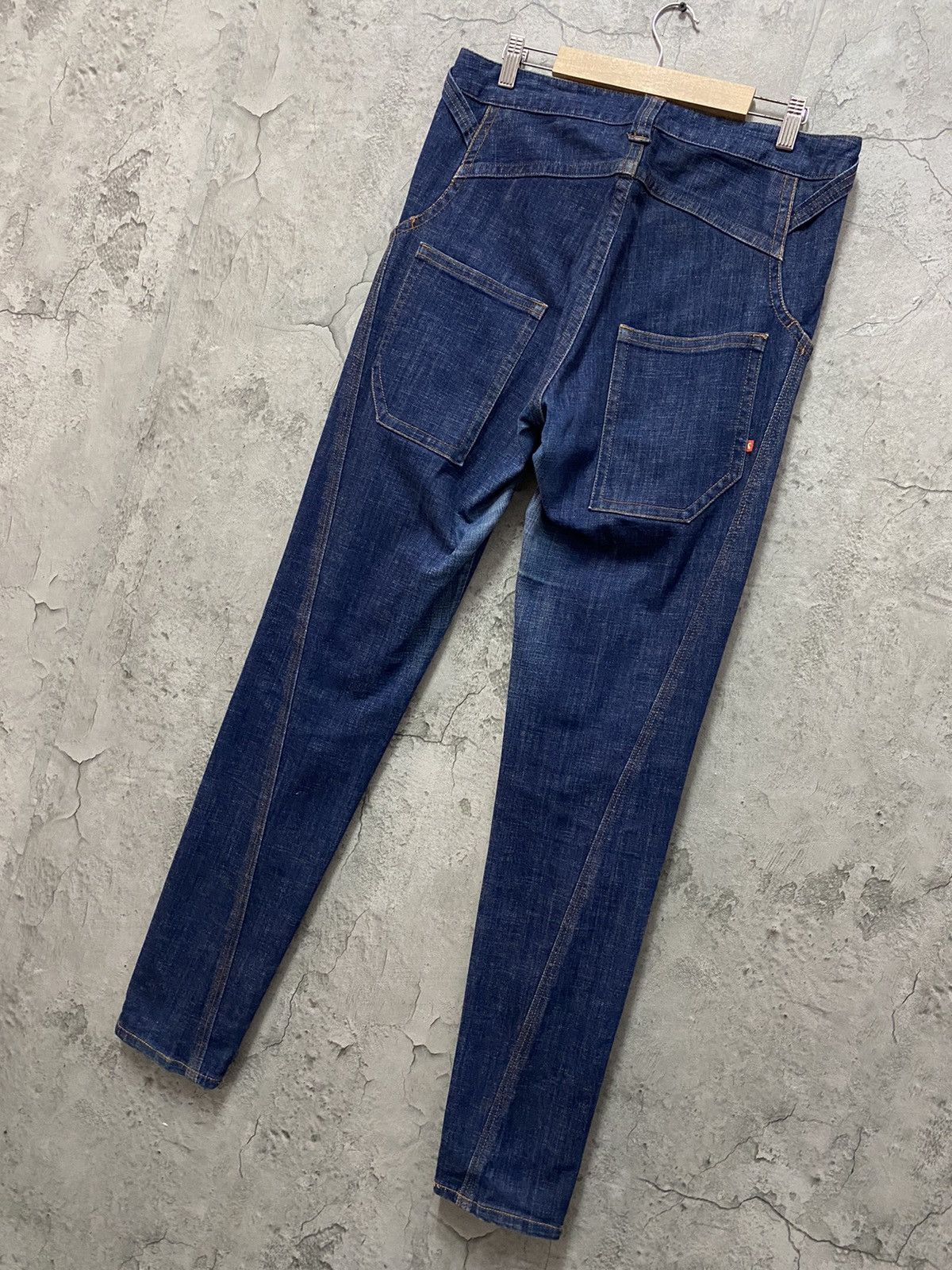 Designer × Japanese Brand Vintage Qumma japan Reconstructed Skinny Baggy Denim Size US 32 / EU 48 - 9 Thumbnail