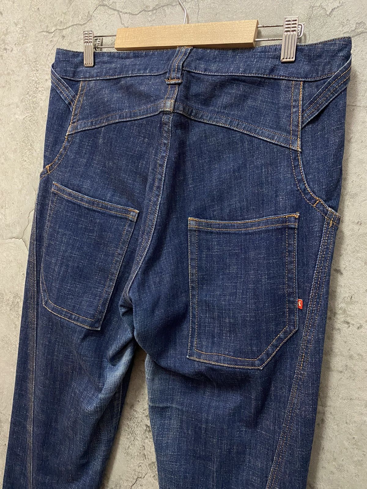 Designer × Japanese Brand Vintage Qumma japan Reconstructed Skinny Baggy Denim Size US 32 / EU 48 - 12 Thumbnail