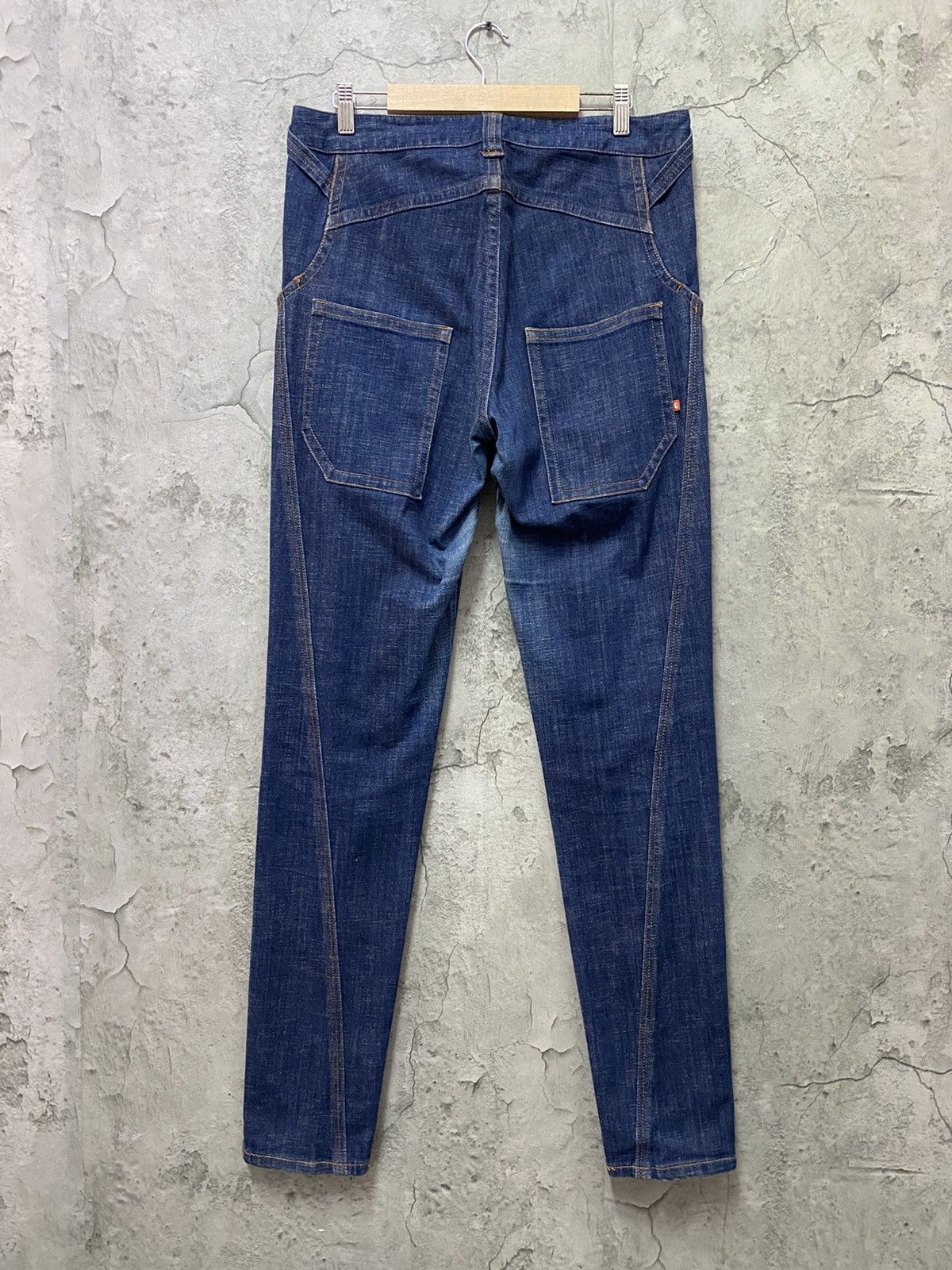 Designer × Japanese Brand Vintage Qumma japan Reconstructed Skinny Baggy Denim Size US 32 / EU 48 - 1 Thumbnail