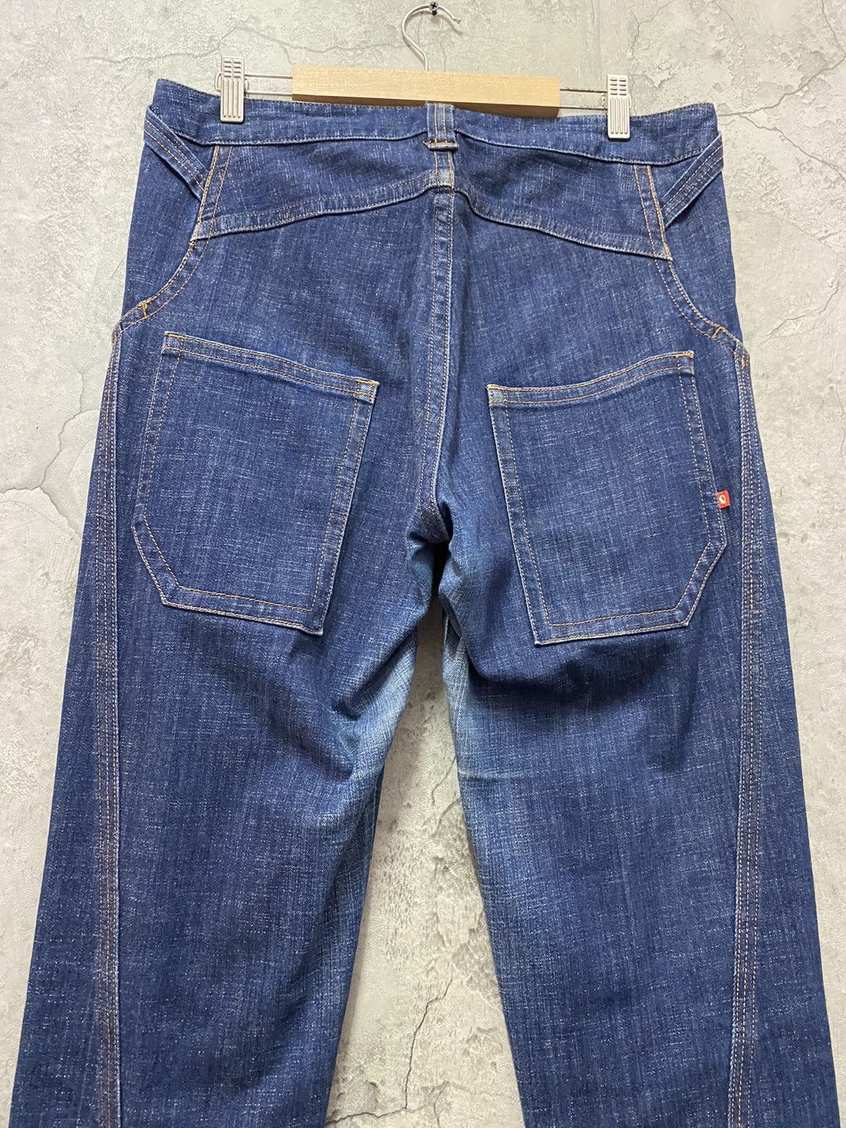 Designer × Japanese Brand Vintage Qumma japan Reconstructed Skinny Baggy Denim Size US 32 / EU 48 - 13 Thumbnail