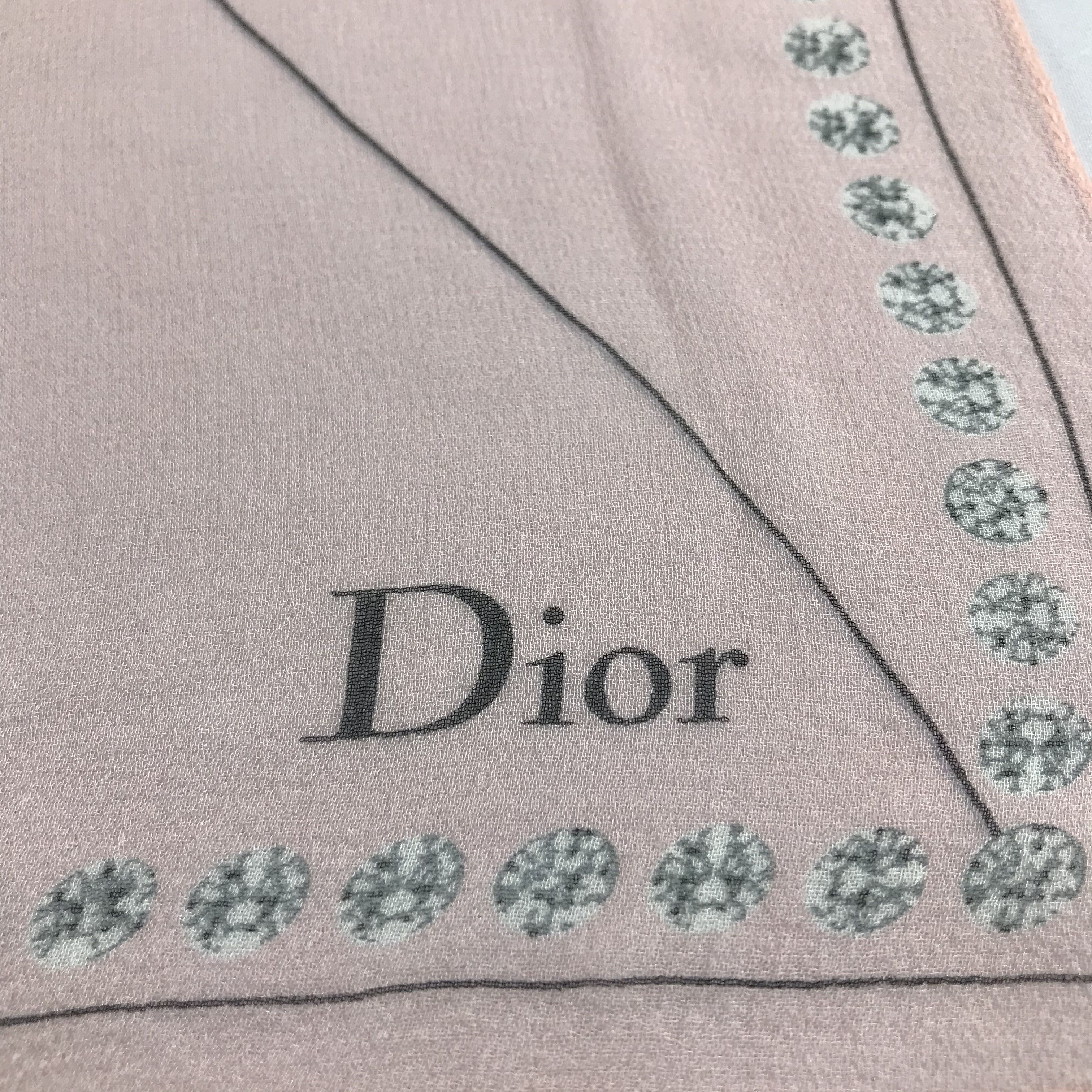 Christian Dior Monsieur Dior Envelope Silk Handkerchief Neckerchief Bandana H795 Size ONE SIZE - 4 Thumbnail
