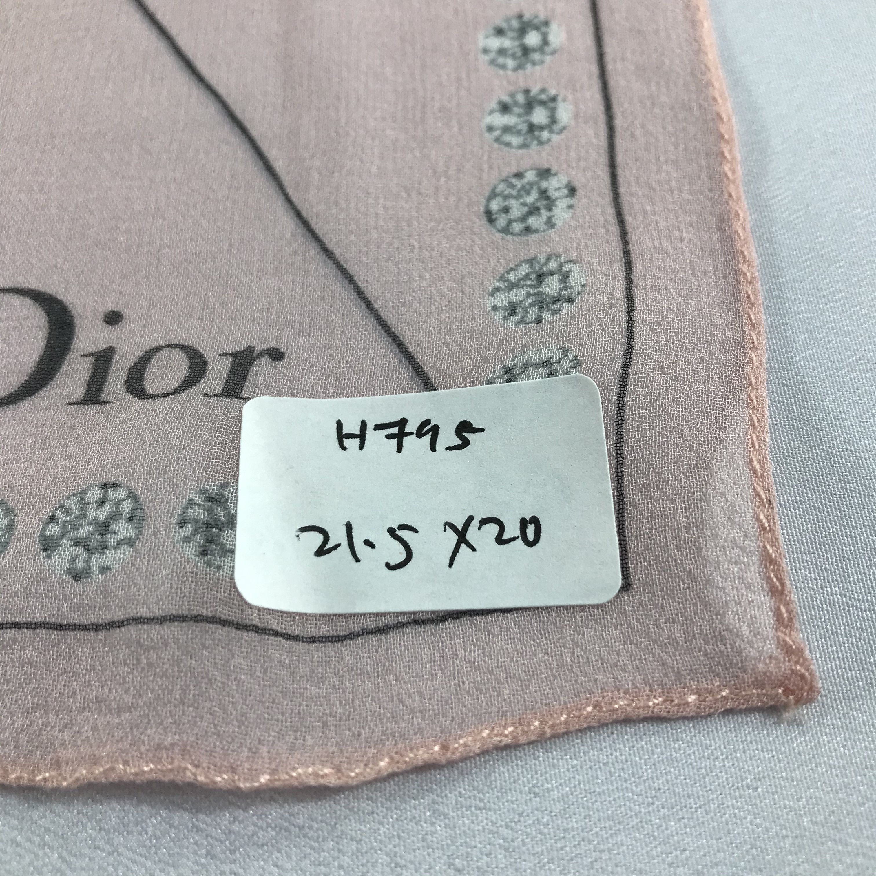 Christian Dior Monsieur Dior Envelope Silk Handkerchief Neckerchief Bandana H795 Size ONE SIZE - 8 Thumbnail
