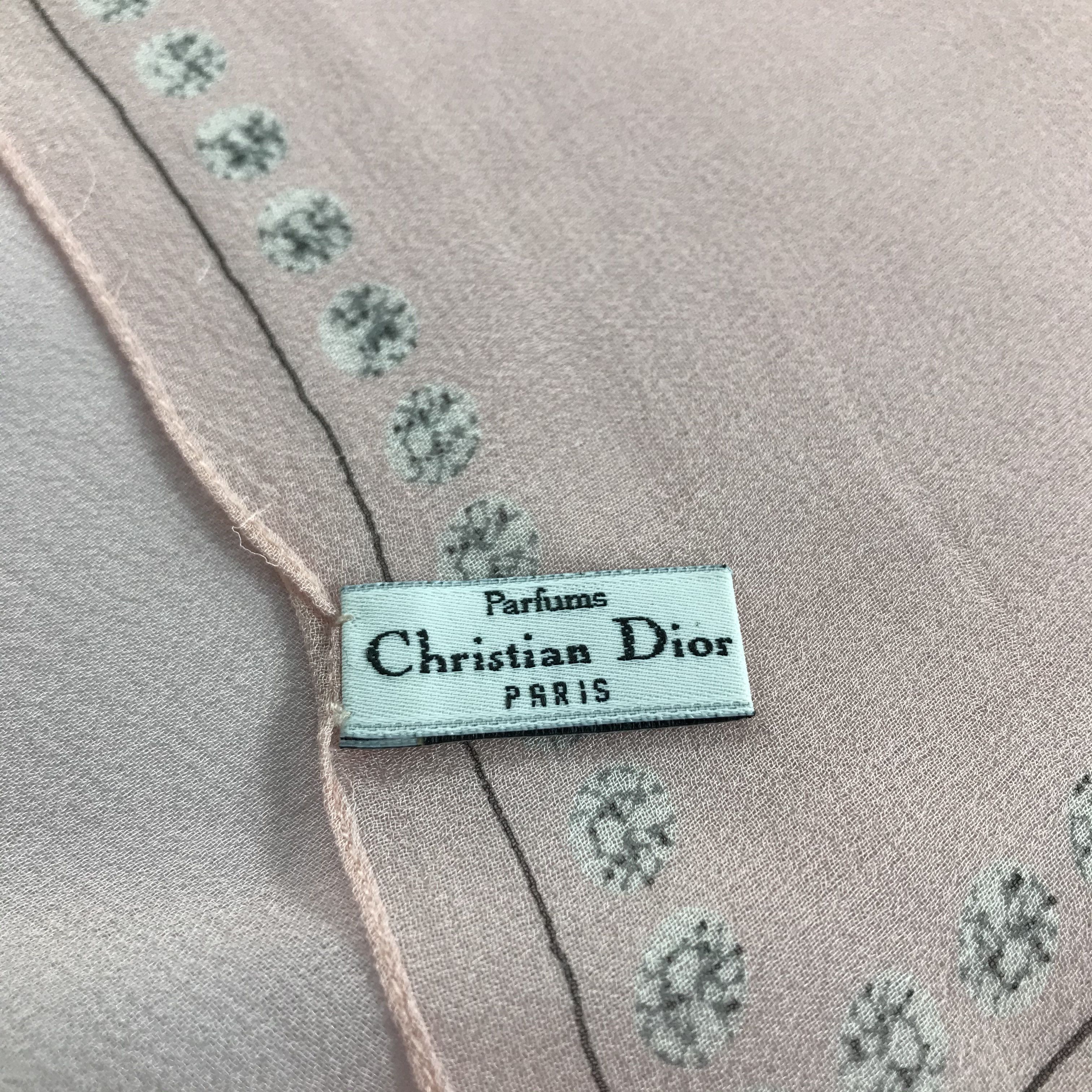 Christian Dior Monsieur Dior Envelope Silk Handkerchief Neckerchief Bandana H795 Size ONE SIZE - 6 Thumbnail