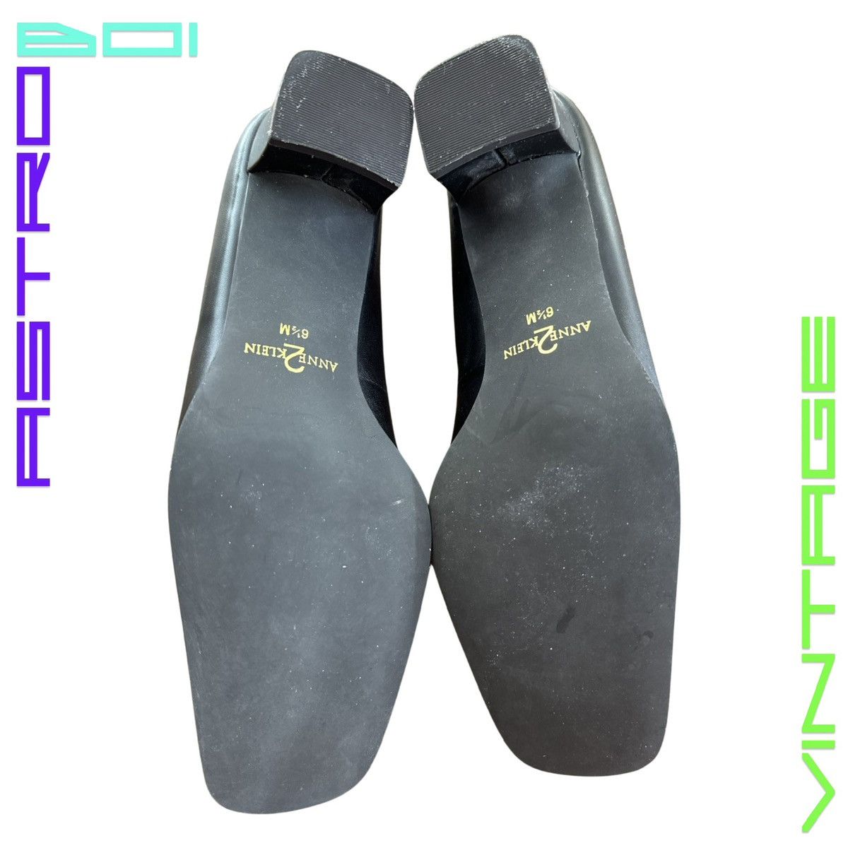 Leather VINTAGE ANNE KLEIN BLACK SECRETARY LEATHER LOAFERS 6.5 Size US 6.5 / IT 36.5 - 4 Thumbnail