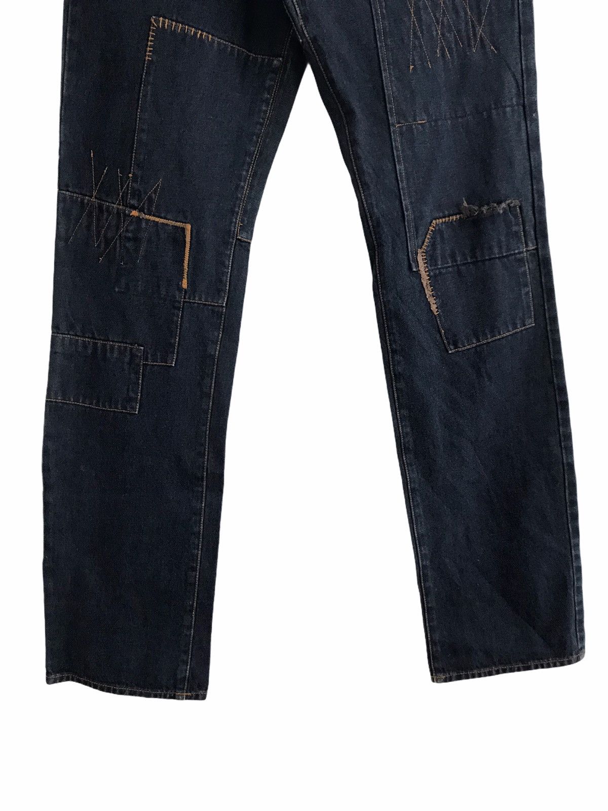 Japanese Brand Japanese Designer Amore Pure Patchwork Blue Denim Jeans Size US 30 / EU 46 - 3 Thumbnail