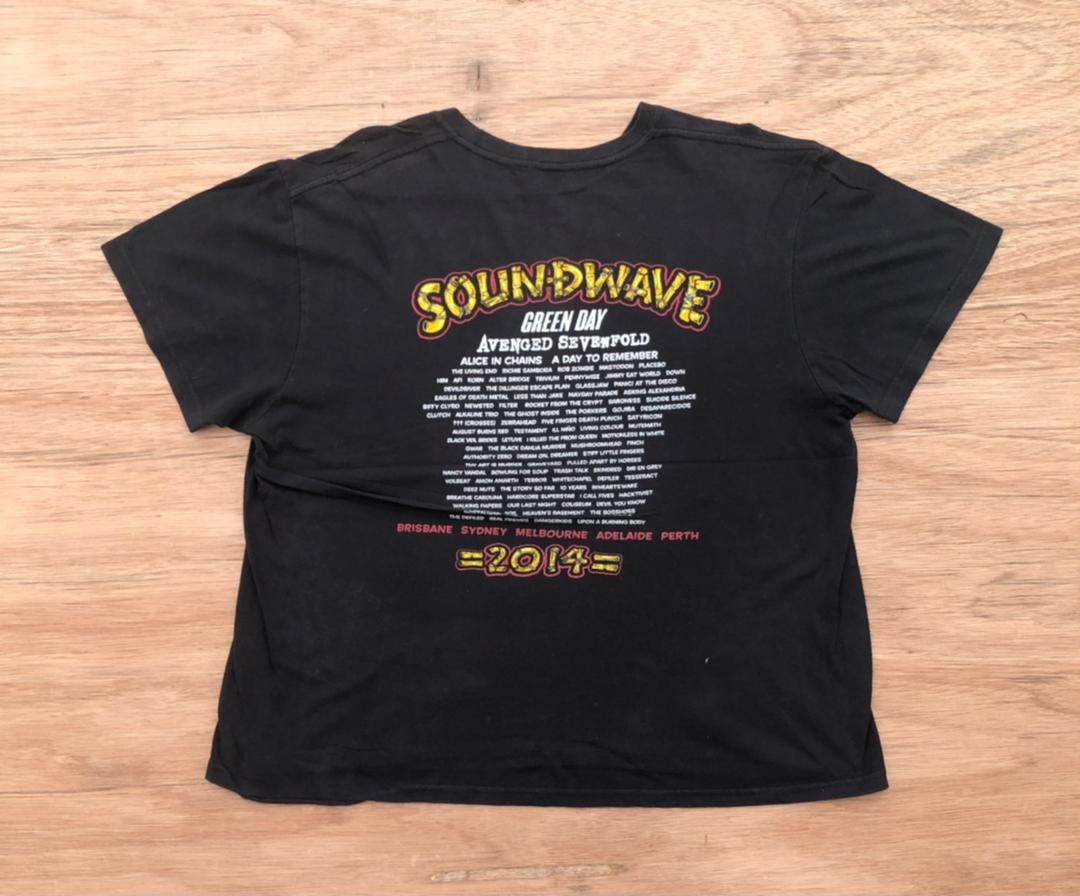 Band Tees × Vintage vintage tee sound wave tour B1 green day alice in chains Size US XL / EU 56 / 4 - 3 Thumbnail