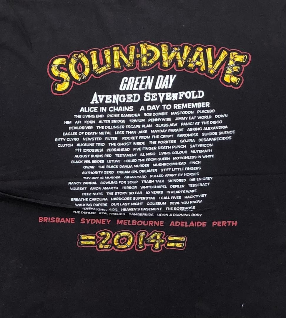 Band Tees × Vintage vintage tee sound wave tour B1 green day alice in chains Size US XL / EU 56 / 4 - 4 Thumbnail