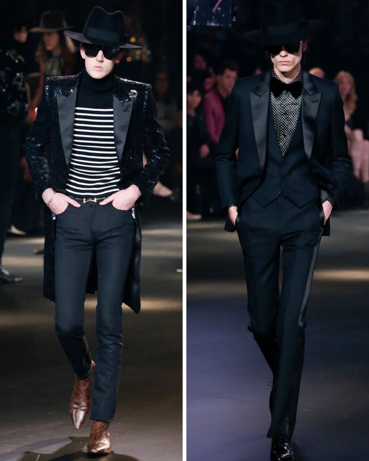 Hedi Slimane × Saint Laurent Paris 16FW 70’s Peaked Satin Lapel Coat sz44 Size US S / EU 44-46 / 1 - 11 Thumbnail