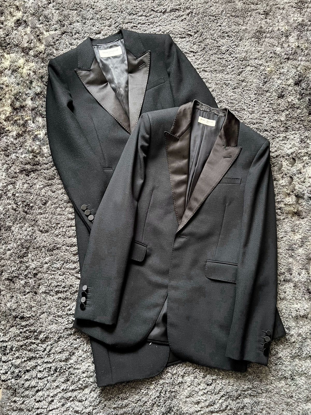 Hedi Slimane × Saint Laurent Paris 16FW 70’s Peaked Satin Lapel Coat sz44 Size US S / EU 44-46 / 1 - 10 Thumbnail