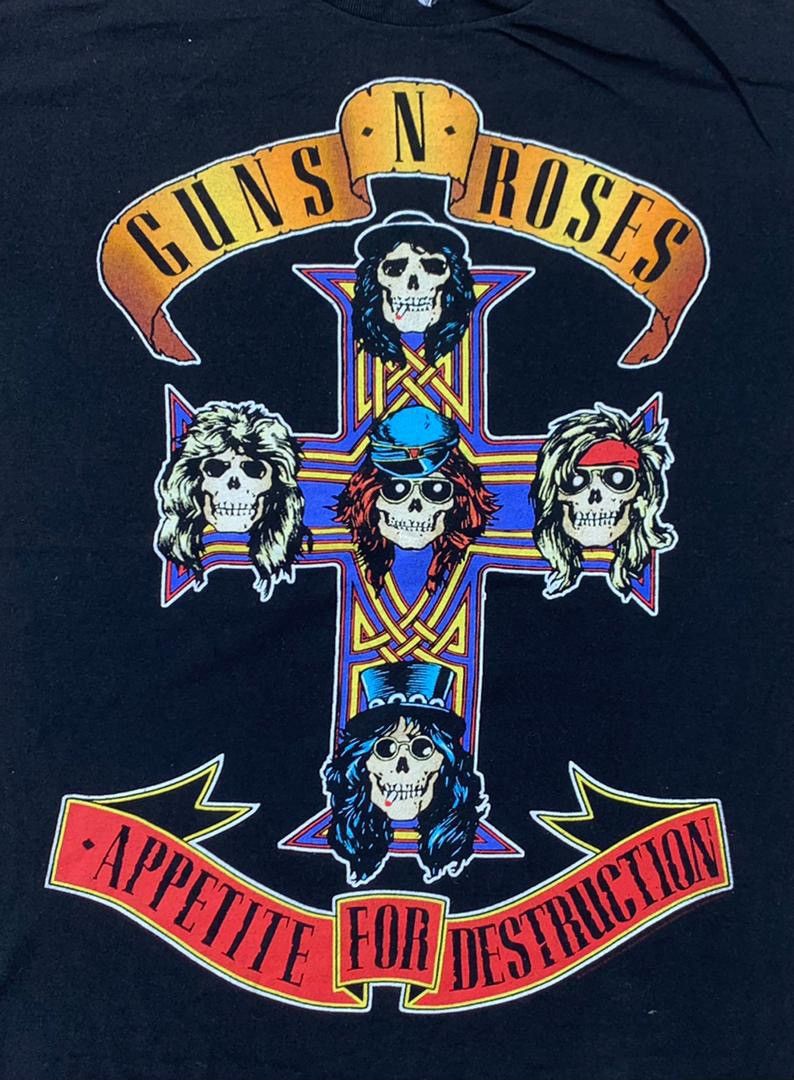 Band Tees × Guns N' Roses × Vintage Gun n Roses Tee D - 19 Size US M / EU 48-50 / 2 - 2 Thumbnail