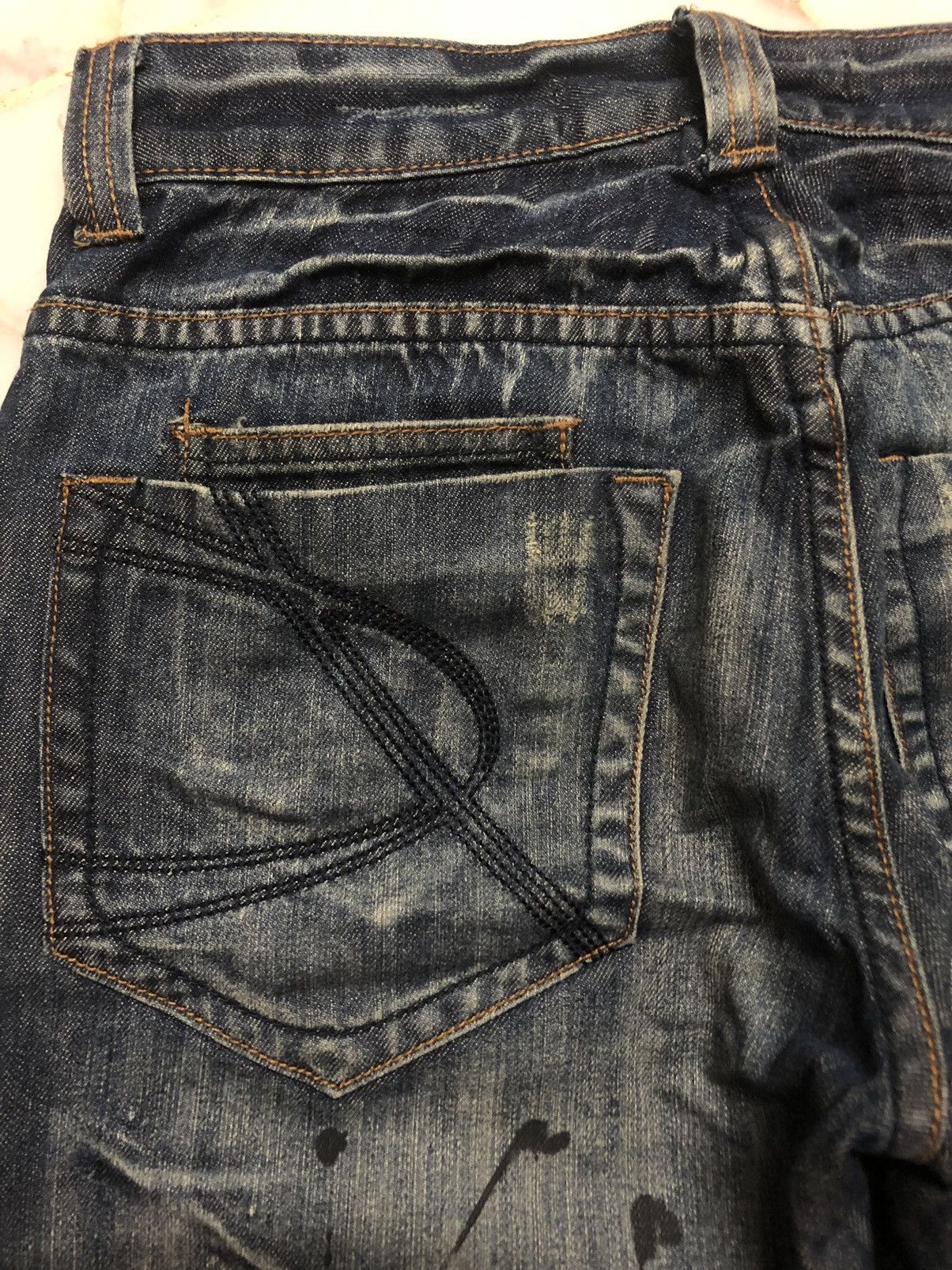 Hysteric Glamour × Japanese Brand × Seditionaries RARE!! PUNK MINISTRY PATCHWORK DESIGNS PAINTED DENIM JEANS Size US 30 / EU 46 - 12 Thumbnail