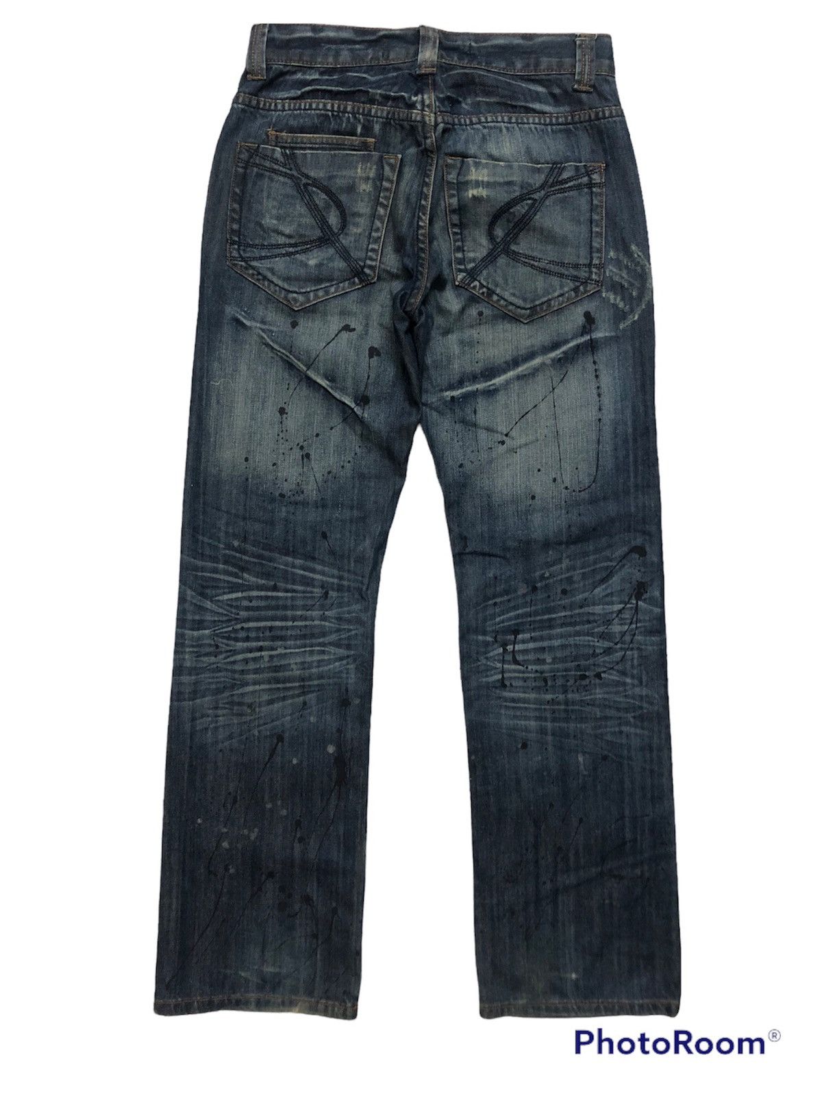 Hysteric Glamour × Japanese Brand × Seditionaries RARE!! PUNK MINISTRY PATCHWORK DESIGNS PAINTED DENIM JEANS Size US 30 / EU 46 - 4 Thumbnail