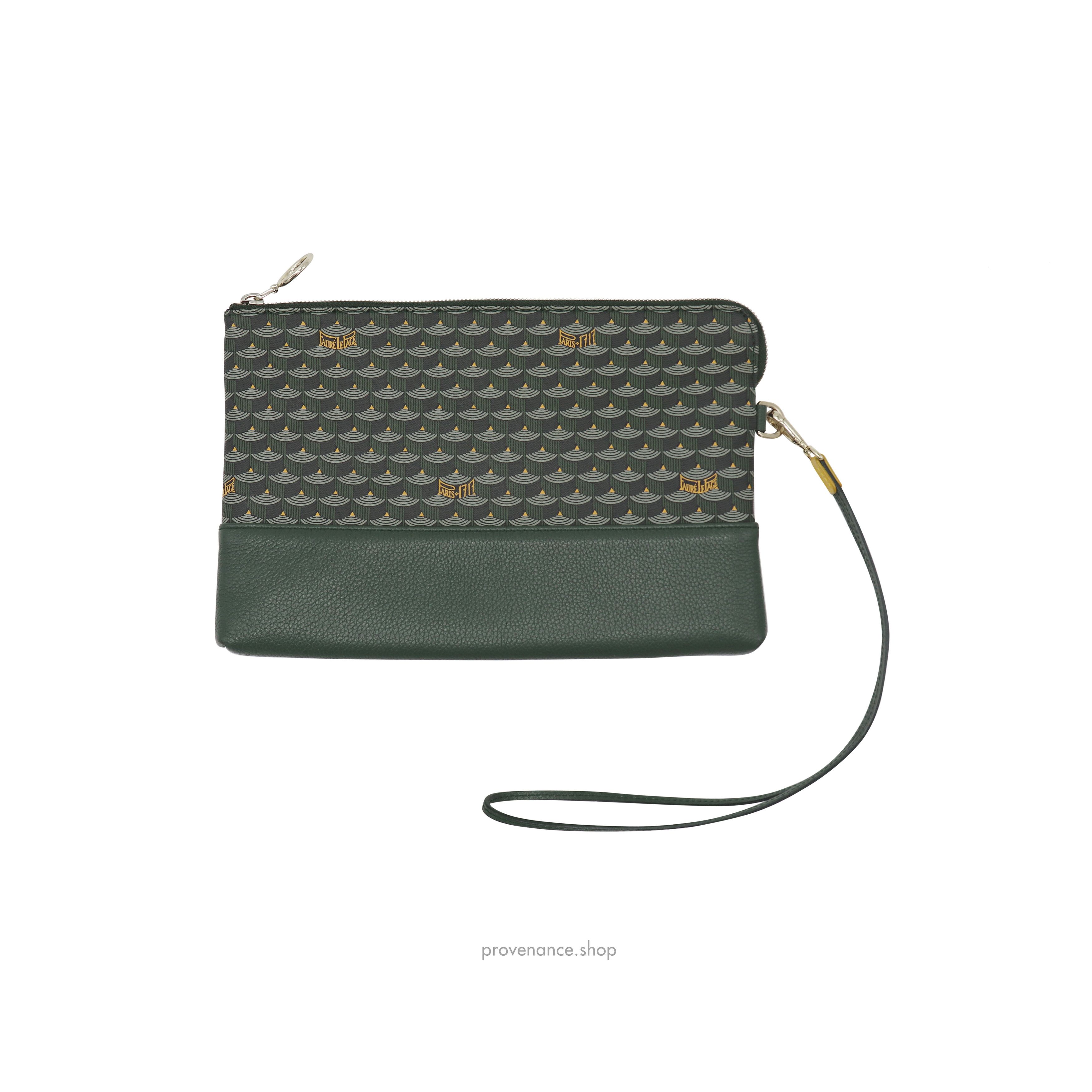 🔴 Pochette Zip 29 - Empire Green Ecailles