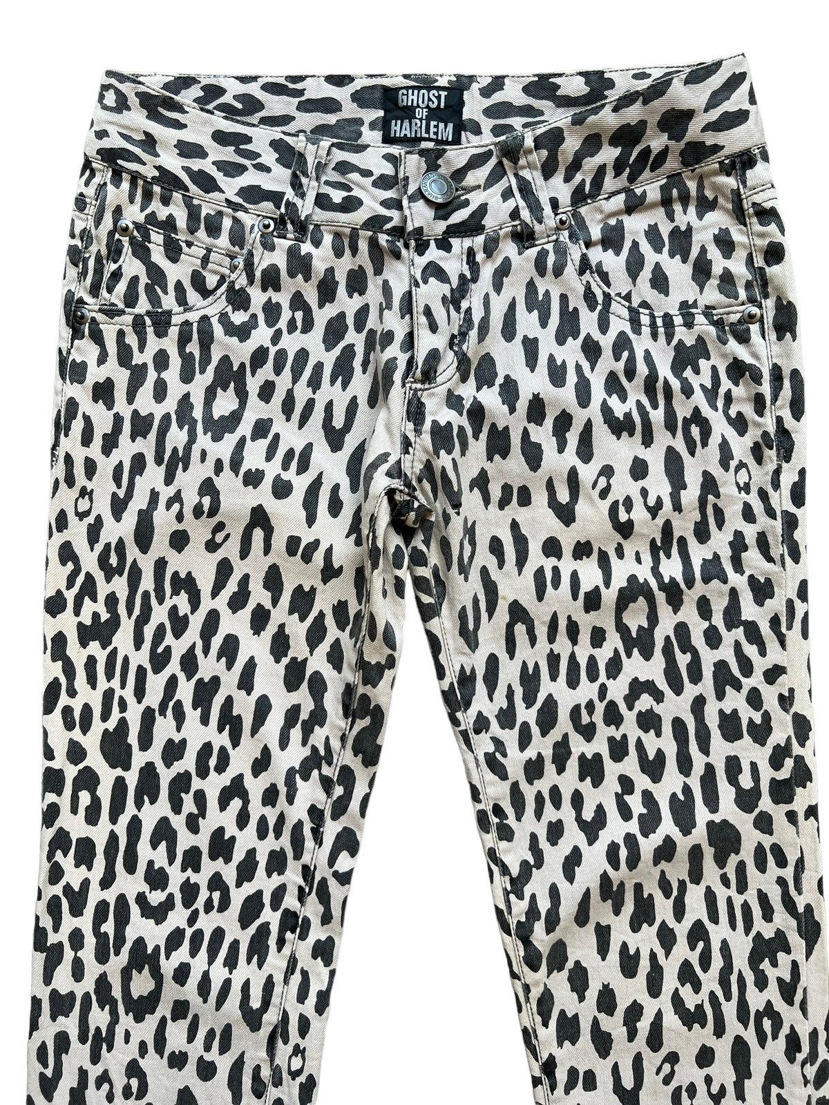Black and White Leopard Harlem Shorts Black and White Leopard Harlem Shorts