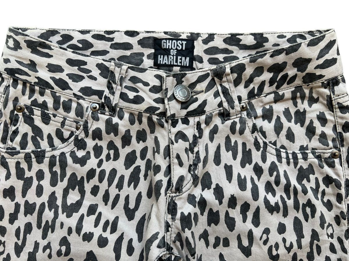 Black and White Leopard Harlem Shorts Black and White Leopard Harlem Shorts