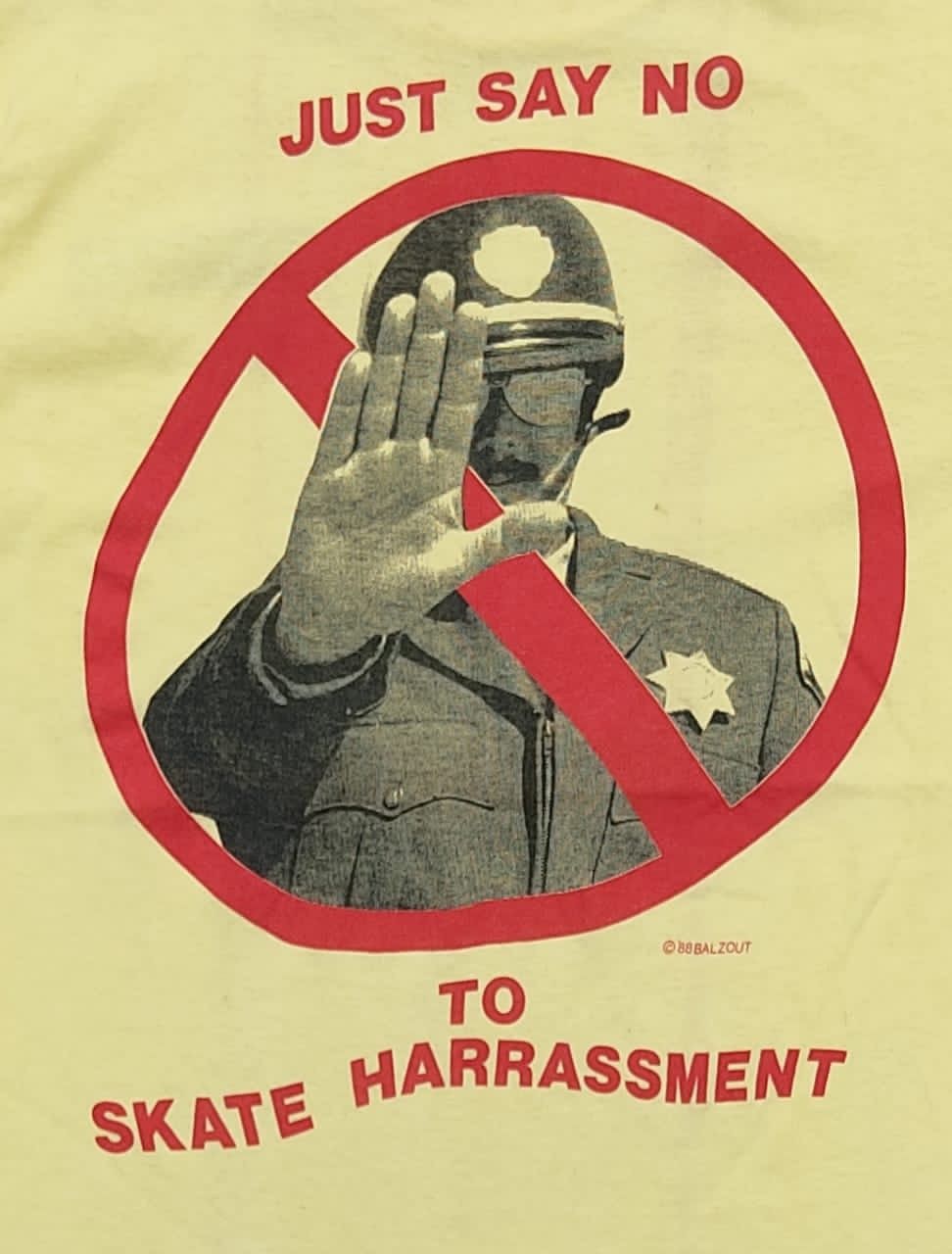 Vintage vintage tee Just say NO to skate harassment D4 Size US M / EU 48-50 / 2 - 2 Thumbnail