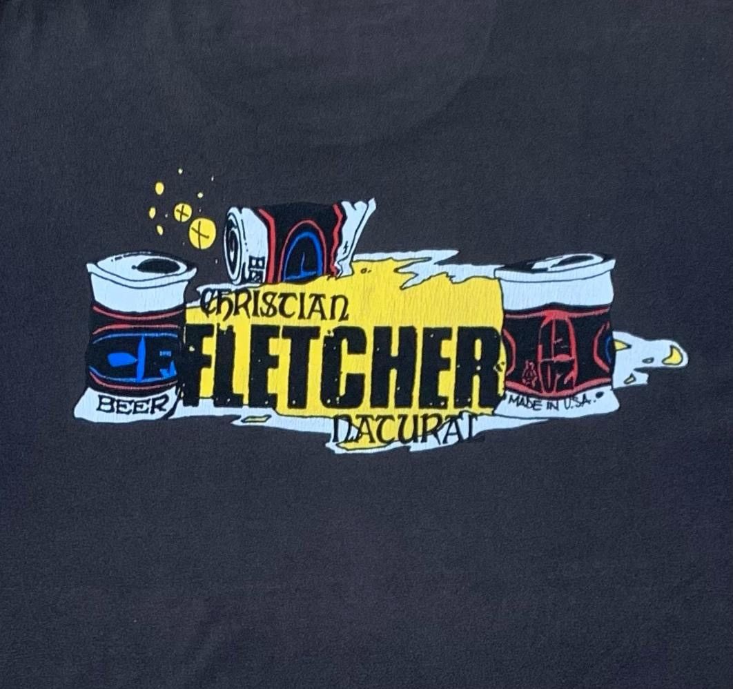 Jerzees × Vintage vintage tee Cristian Fletcher skateboard C3 Size US XL / EU 56 / 4 - 2 Thumbnail