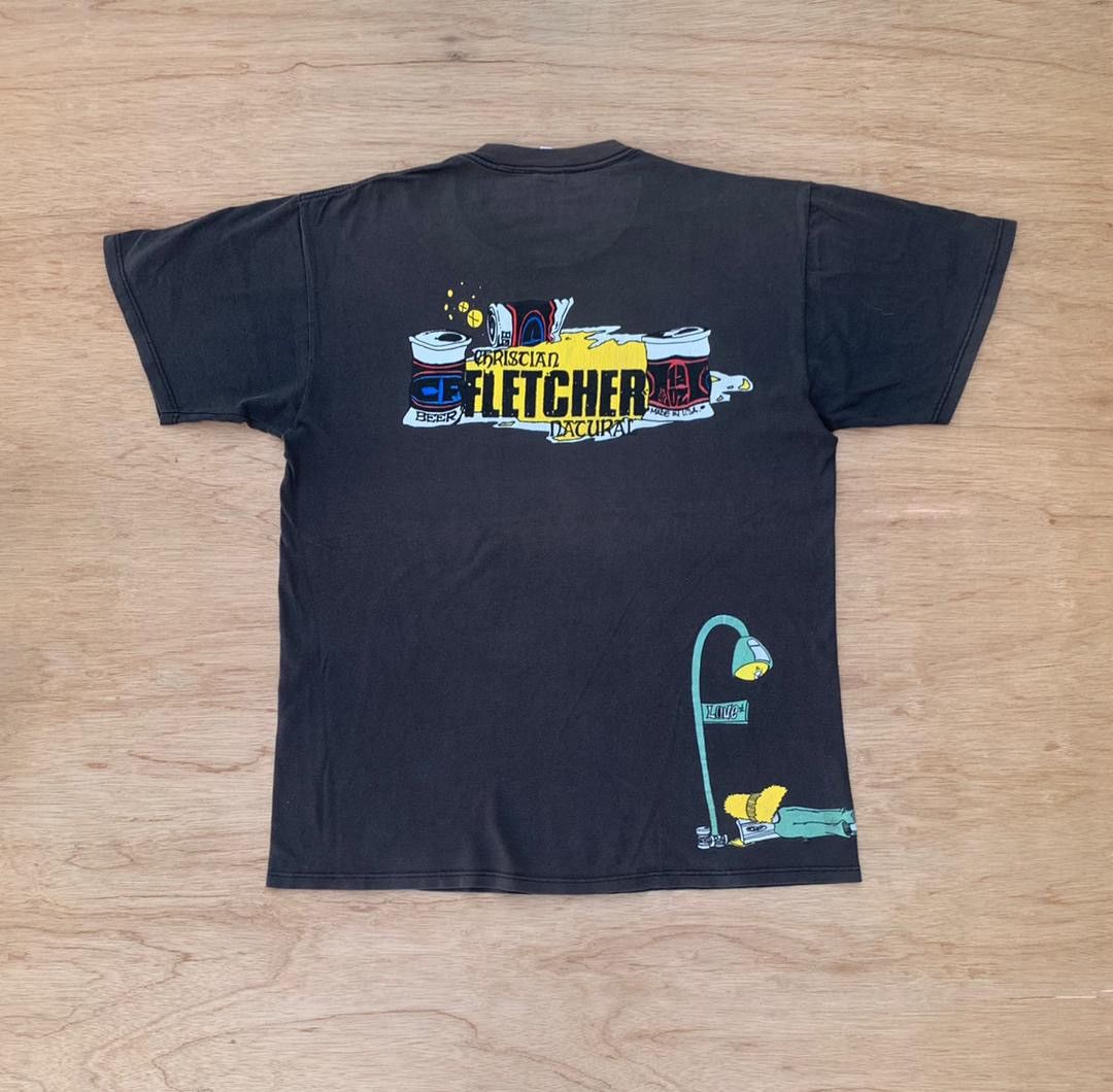 Jerzees × Vintage vintage tee Cristian Fletcher skateboard C3 Size US XL / EU 56 / 4 - 1 Thumbnail