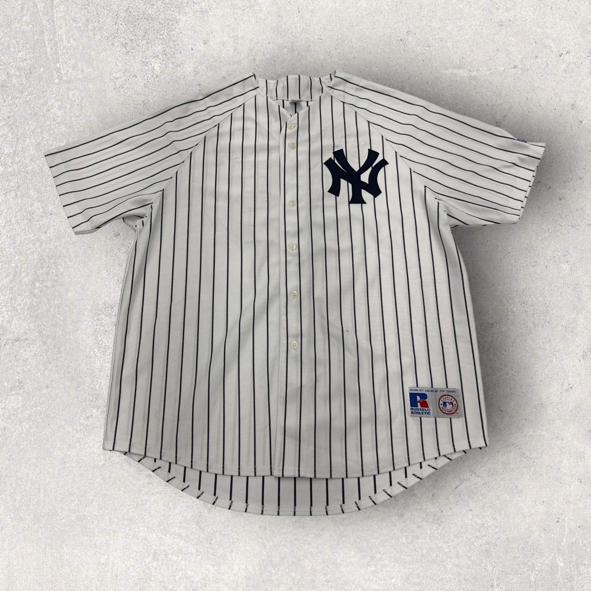 Vintage 2000's New York Yankees Russell Athletic Jersey Sz.XXL