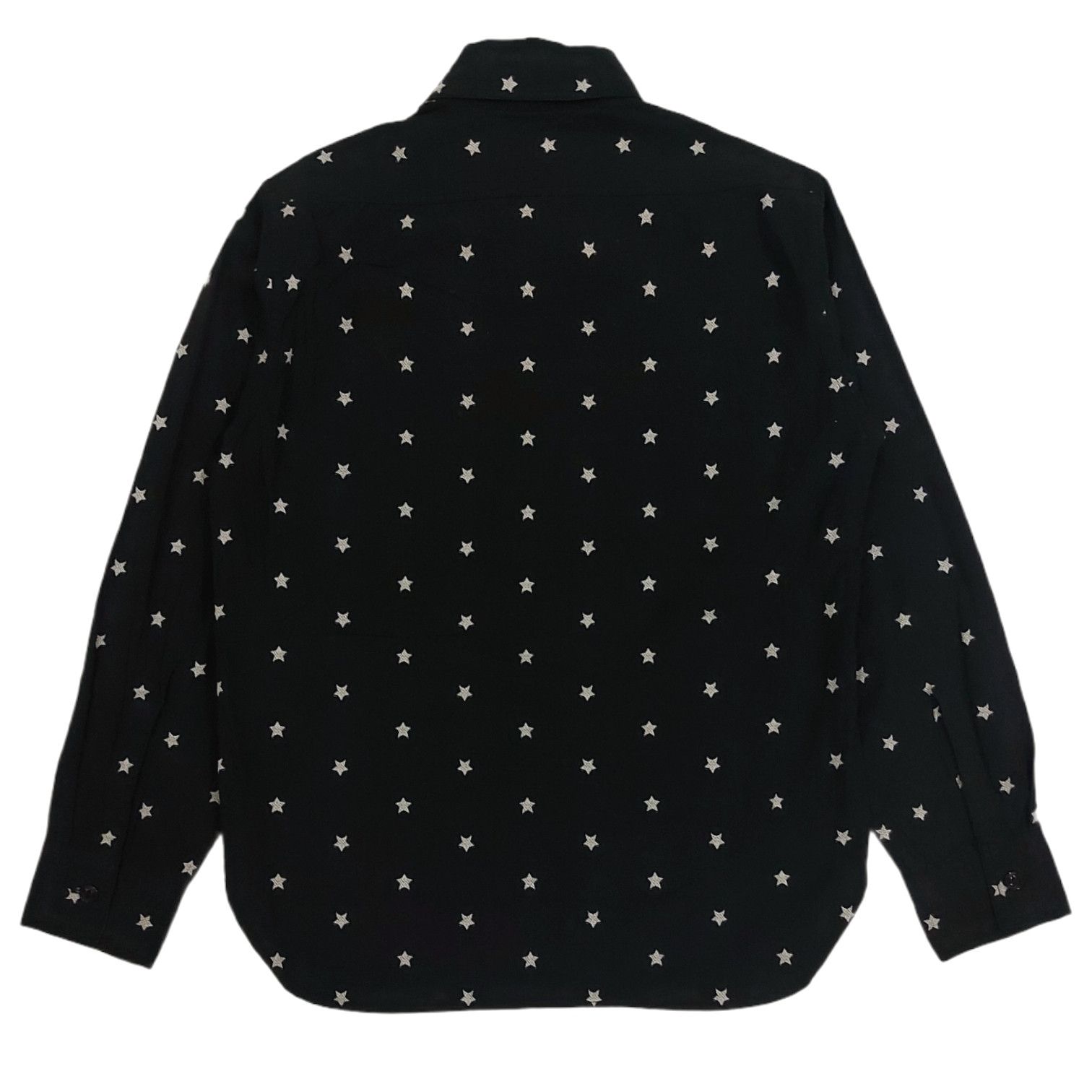 Beams Plus × Designer × Japanese Brand RARE! BEAMS JAPAN STAR PATCHES ALLOVER SHIRT Size US M / EU 48-50 / 2 - 2 Thumbnail