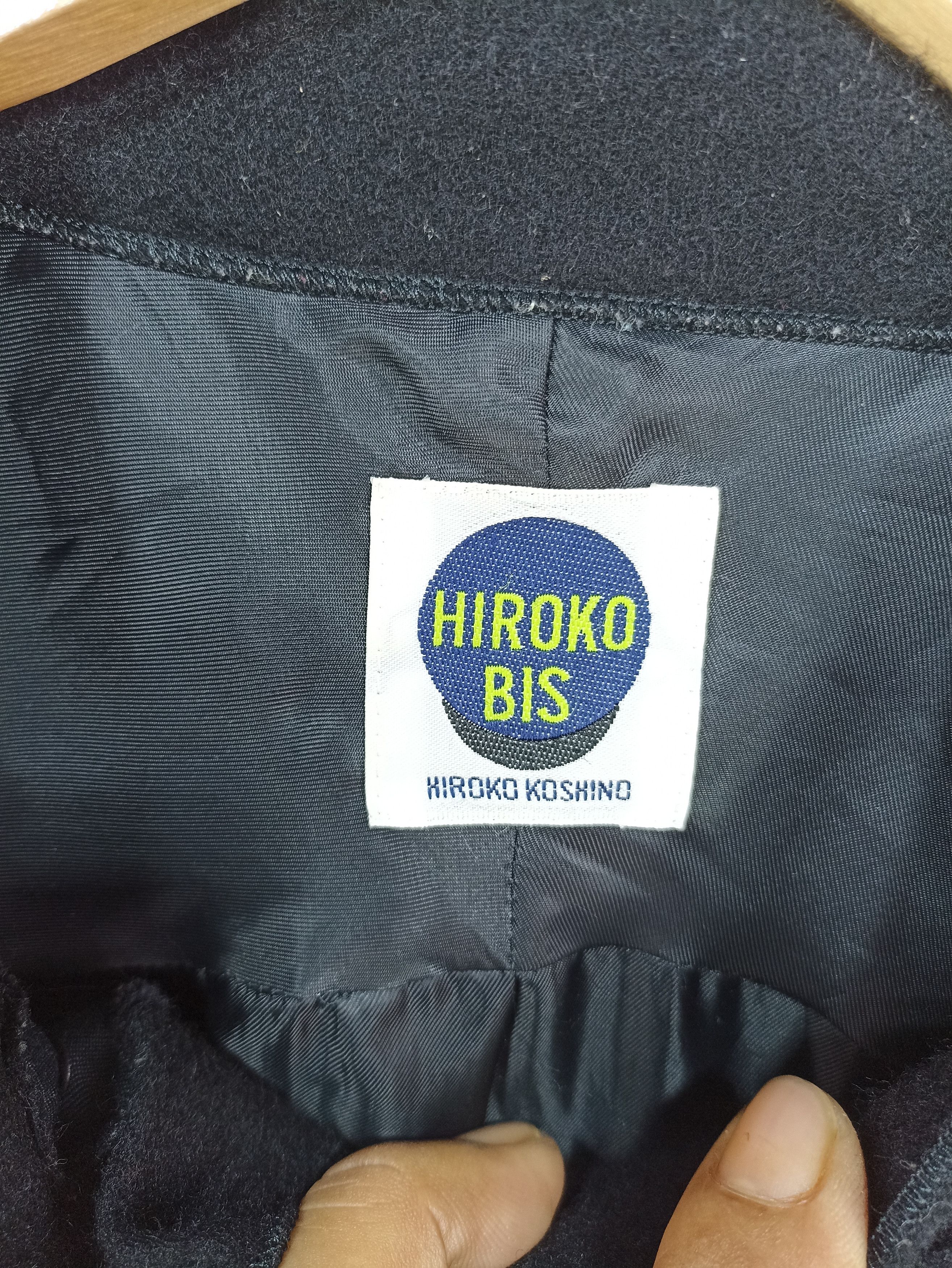 Designer × Hiroko Koshino Homme × Japanese Brand Hiroko Bis Hiroko Koshino Wool Jacket Size US S / EU 44-46 / 1 - 8 Thumbnail