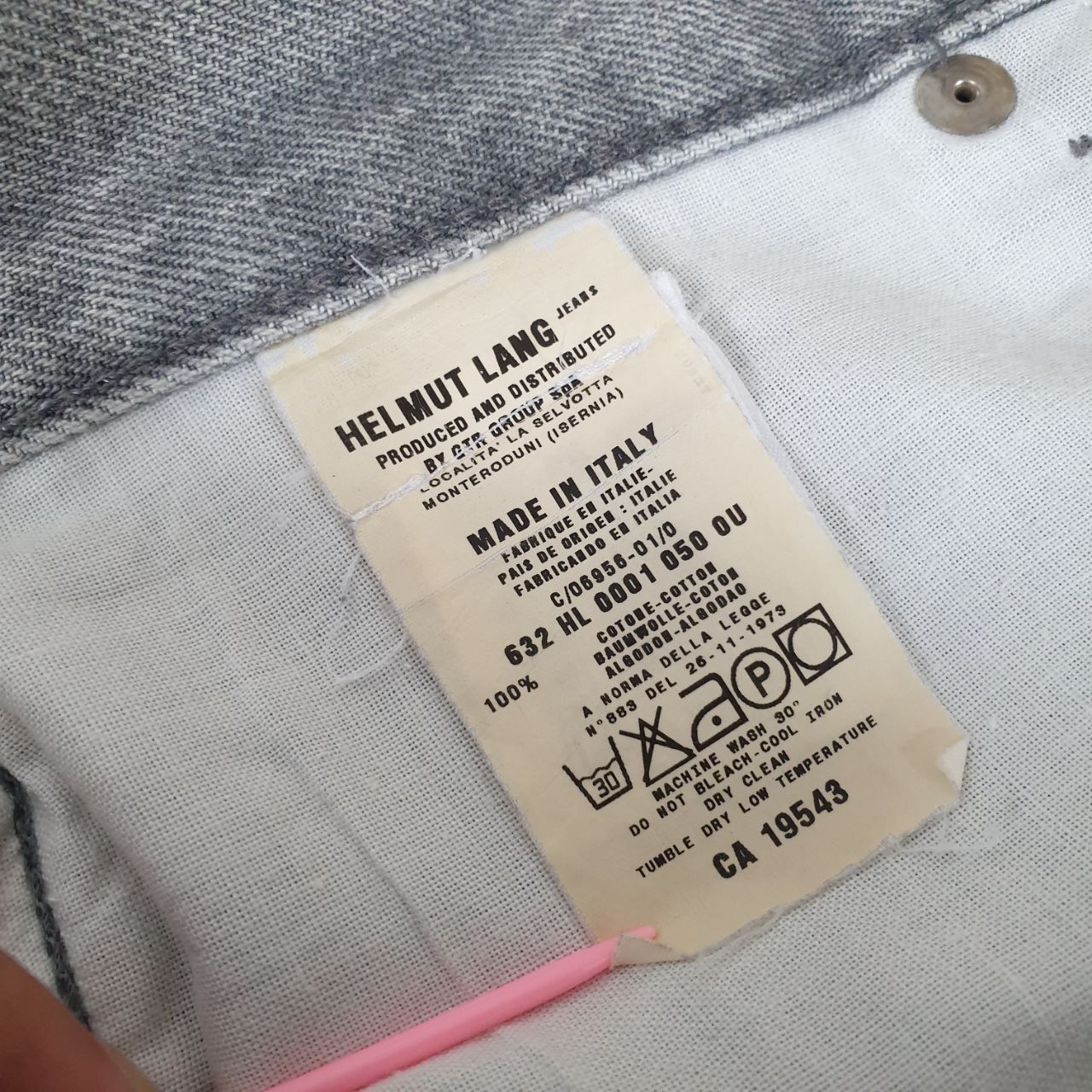 Helmut Lang Vintage Classic Cut Denim Size US 30 / EU 46 - 6 Thumbnail