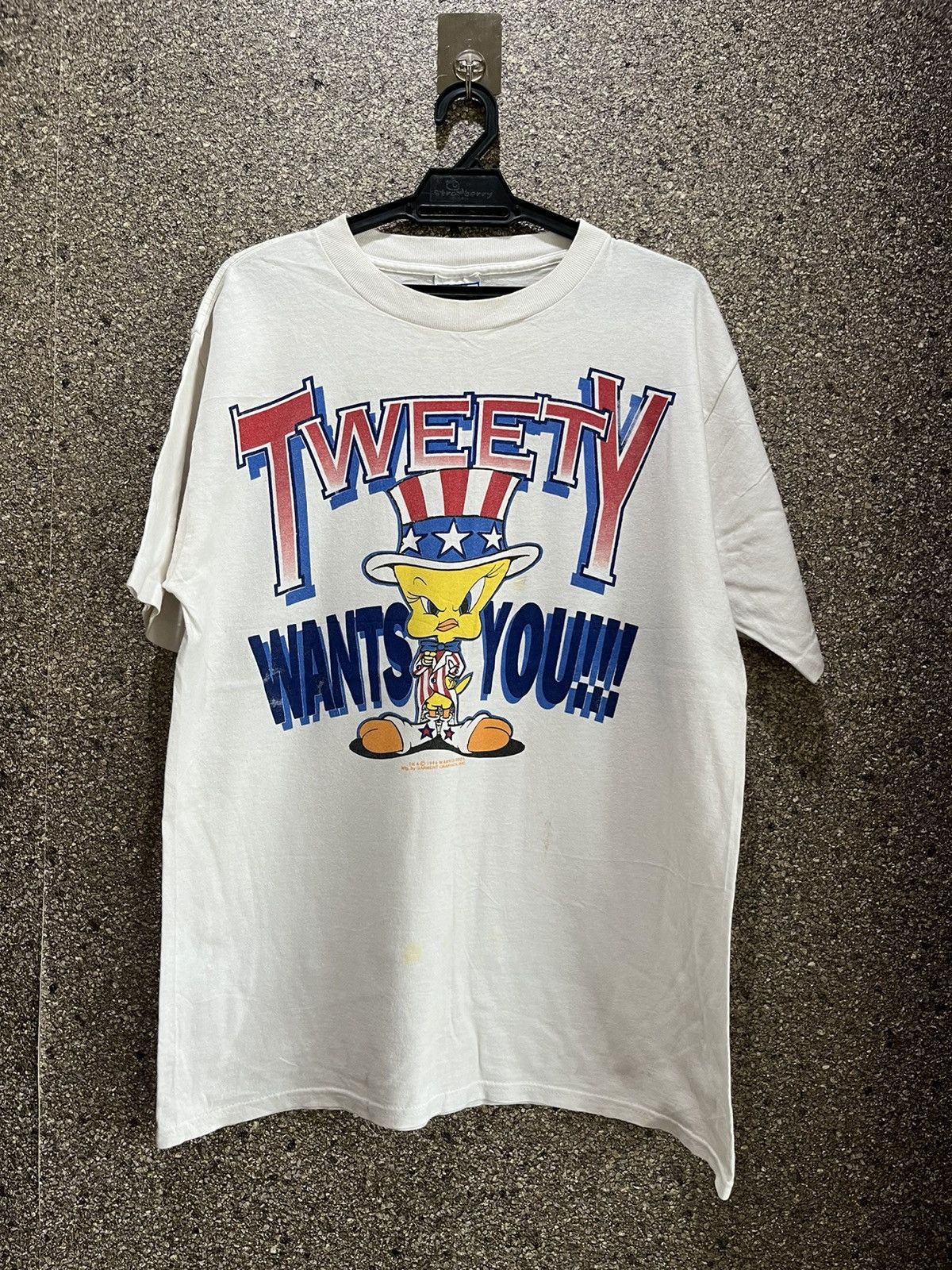 image of Vintage Tweety Ft12 in White, Men's (Size Large)