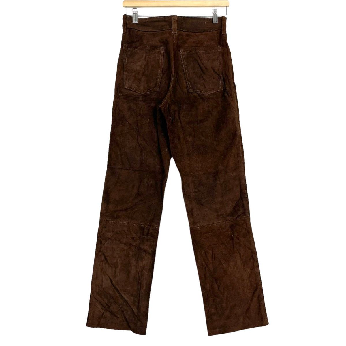 Leather × Vanson Leathers 💥VANSON DARK BROWN SUEDE LEATHER PANT Size US 28 / EU 44 - 5 Thumbnail