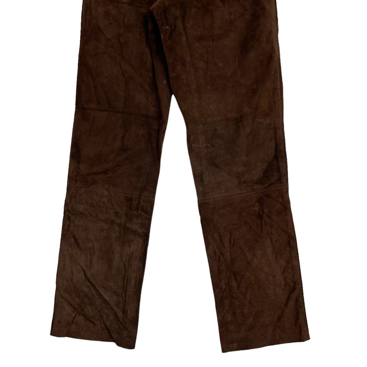 Leather × Vanson Leathers 💥VANSON DARK BROWN SUEDE LEATHER PANT Size US 28 / EU 44 - 6 Thumbnail