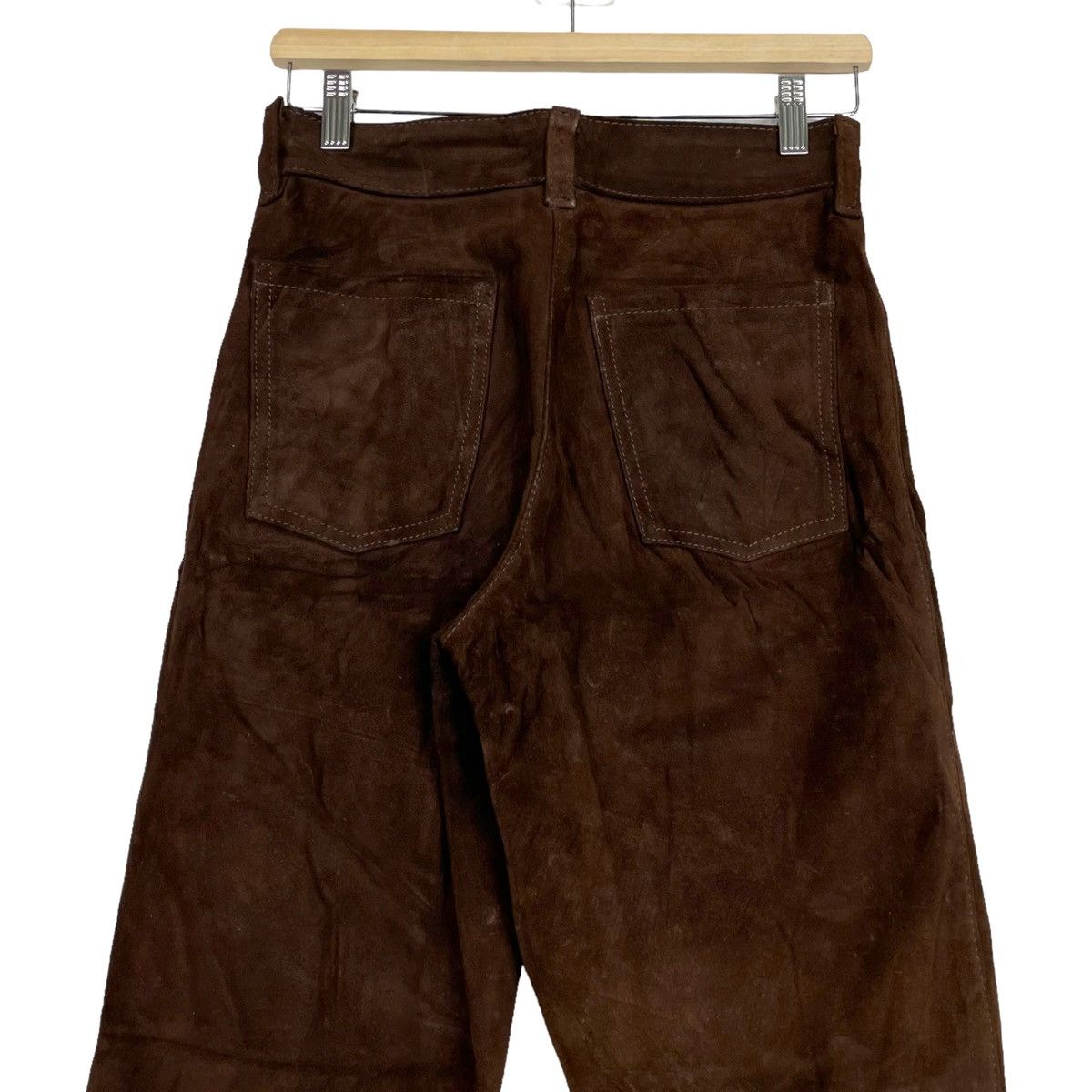 Leather × Vanson Leathers 💥VANSON DARK BROWN SUEDE LEATHER PANT Size US 28 / EU 44 - 7 Thumbnail